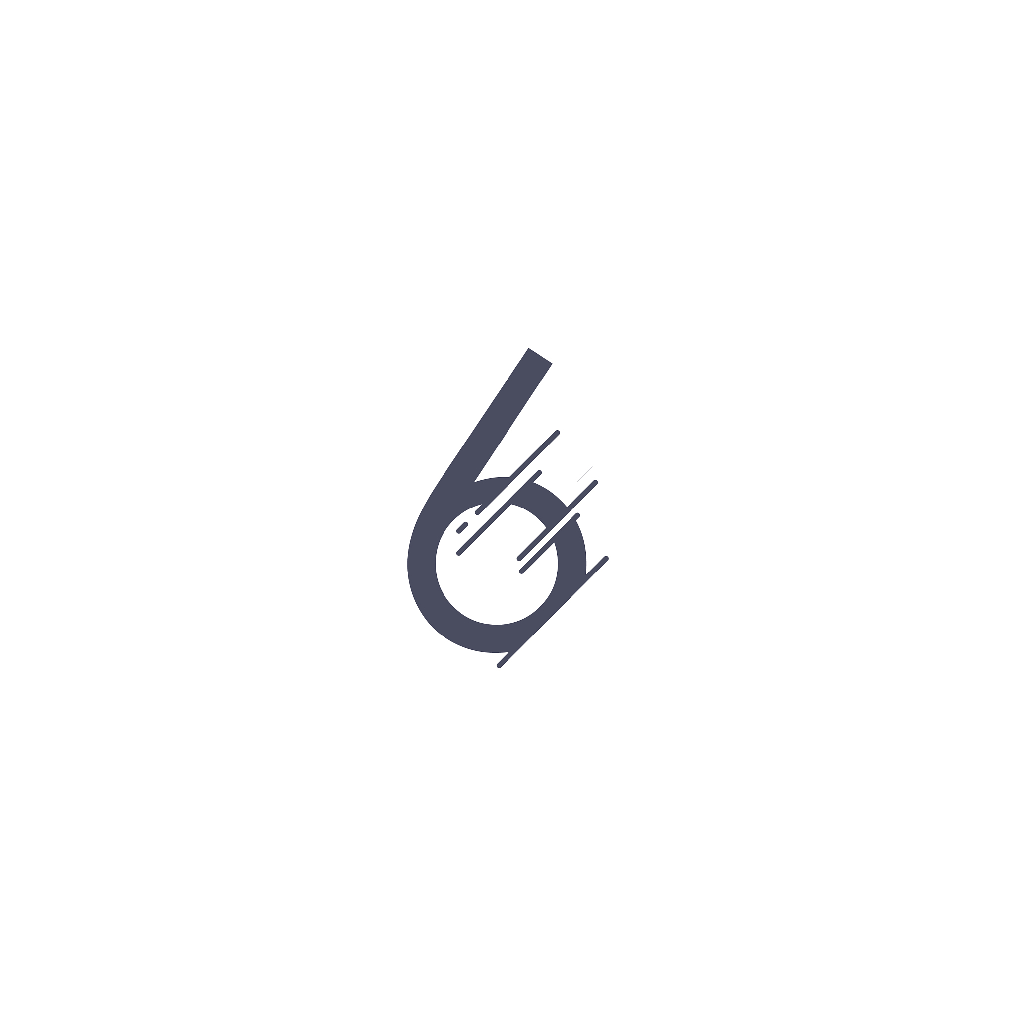 number 6 template design