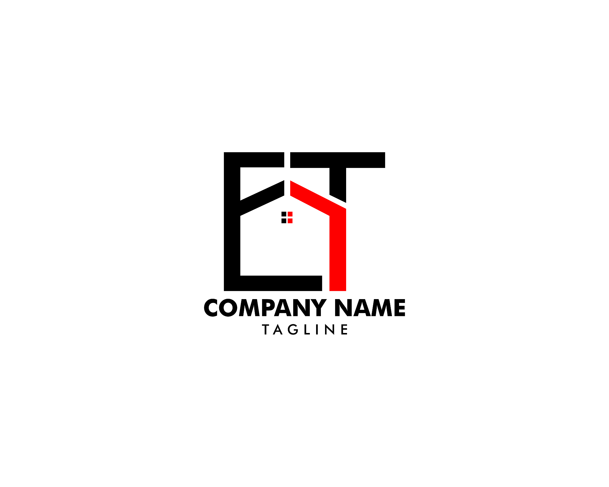 et letter real estate   design, real estate