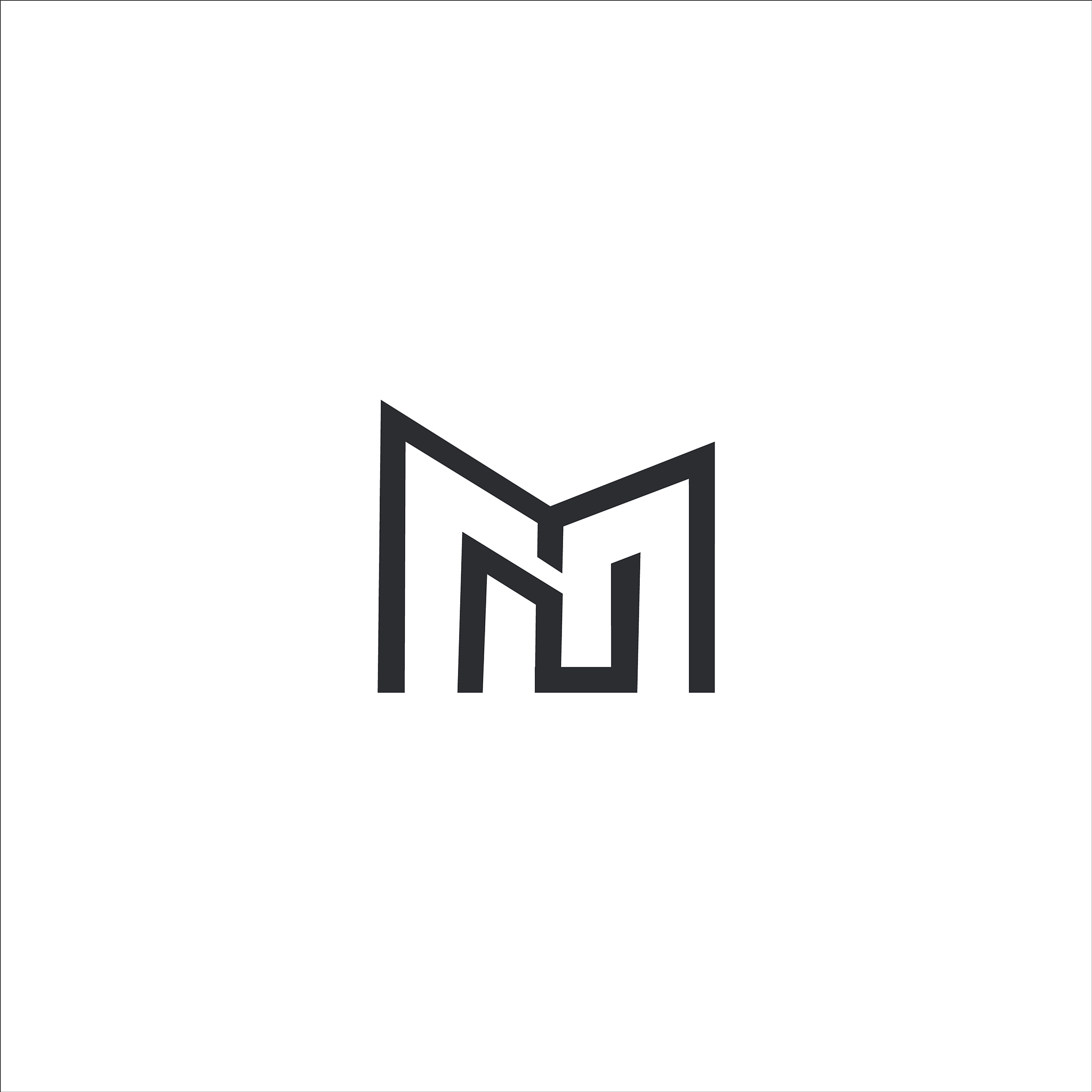 initial letter mn or nm logo design template