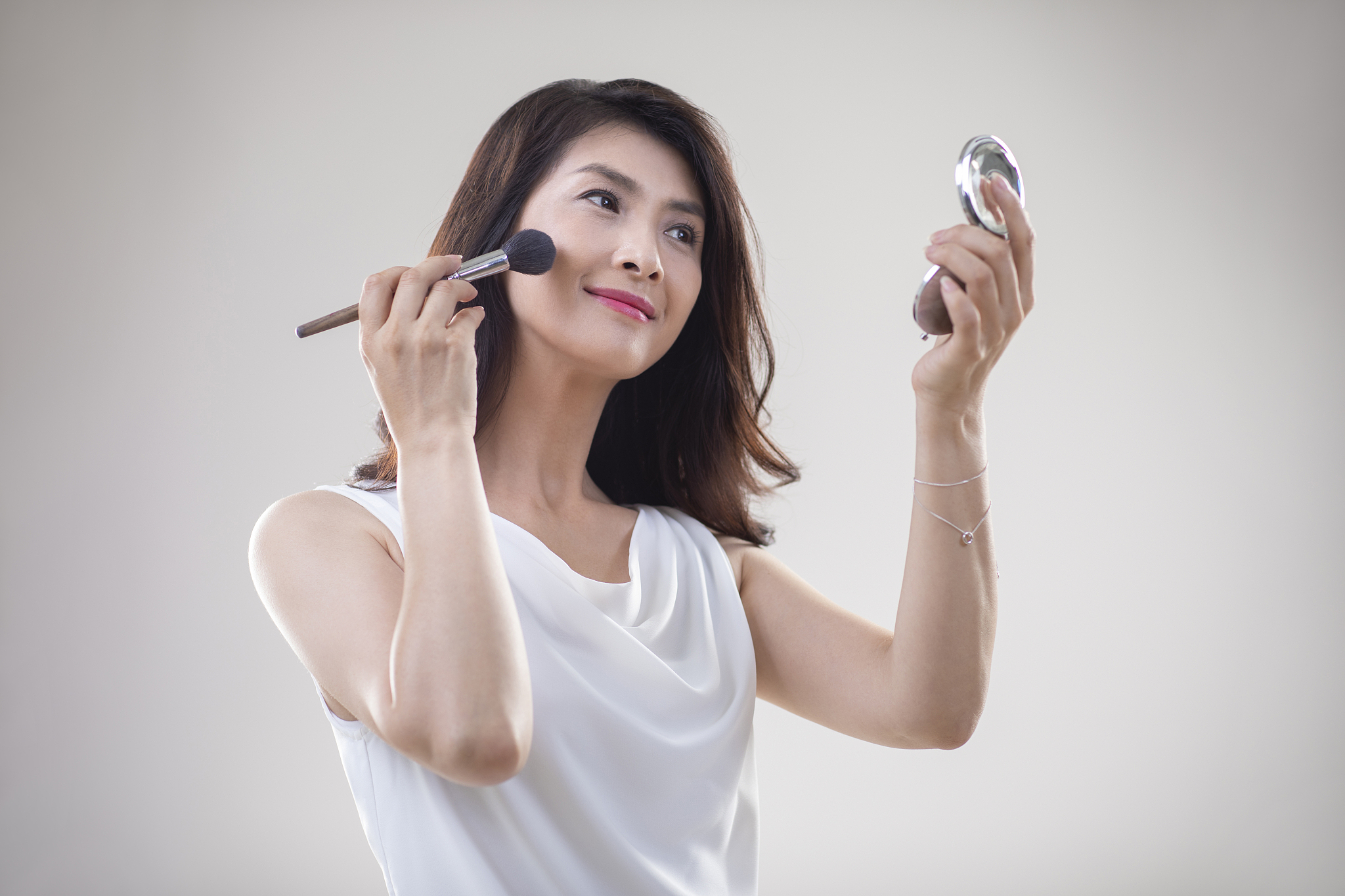 中年女性化妆