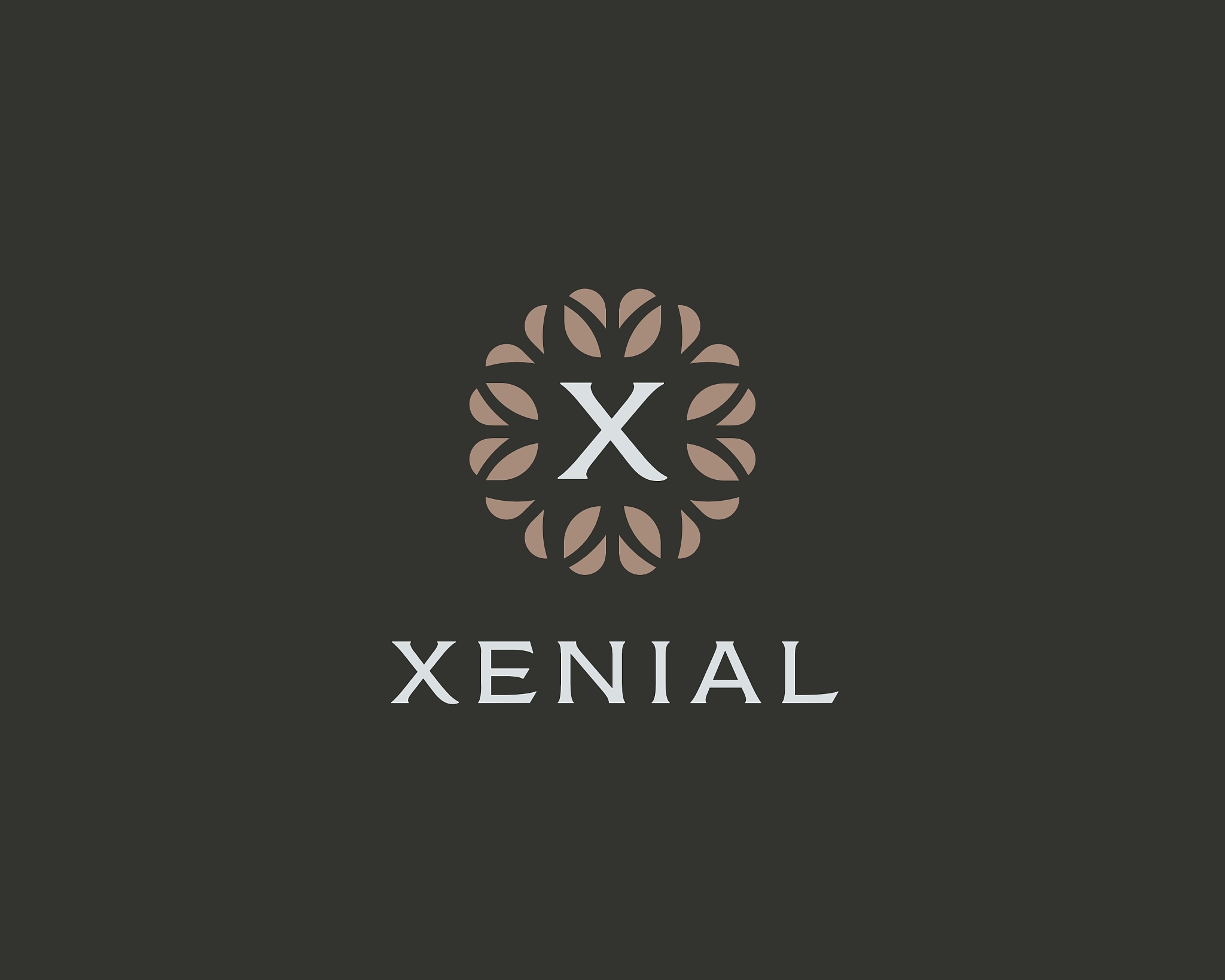 premium monogram letter x initials logo universal