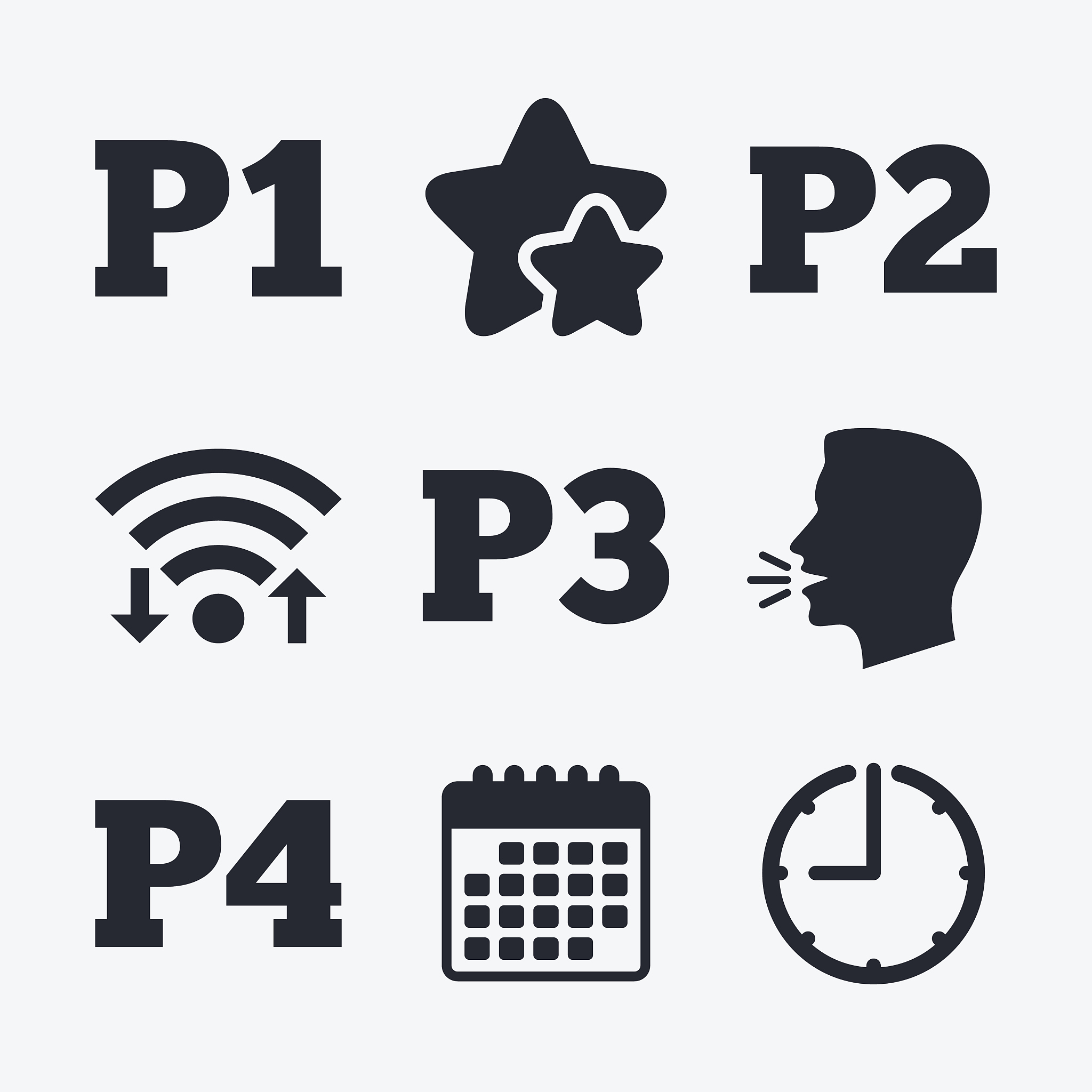 car parking icons. first and second floor sign.