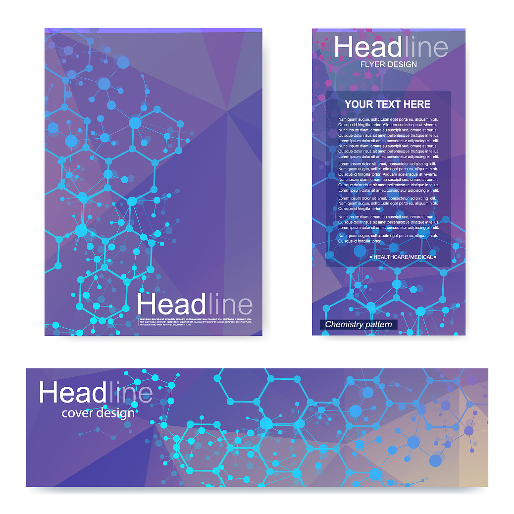 set flyer brochure size a4 templatebanner