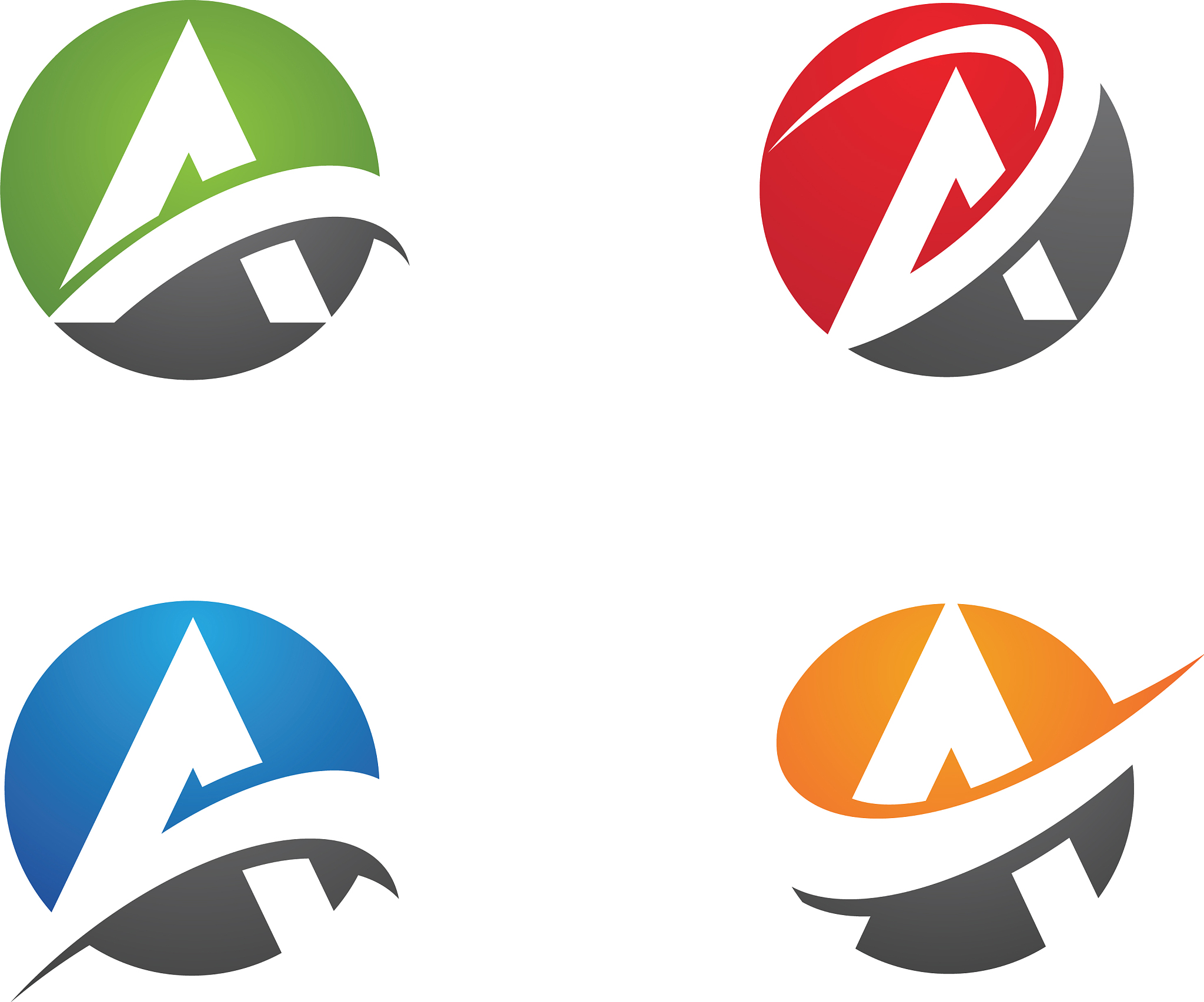 a letter logo business template icon