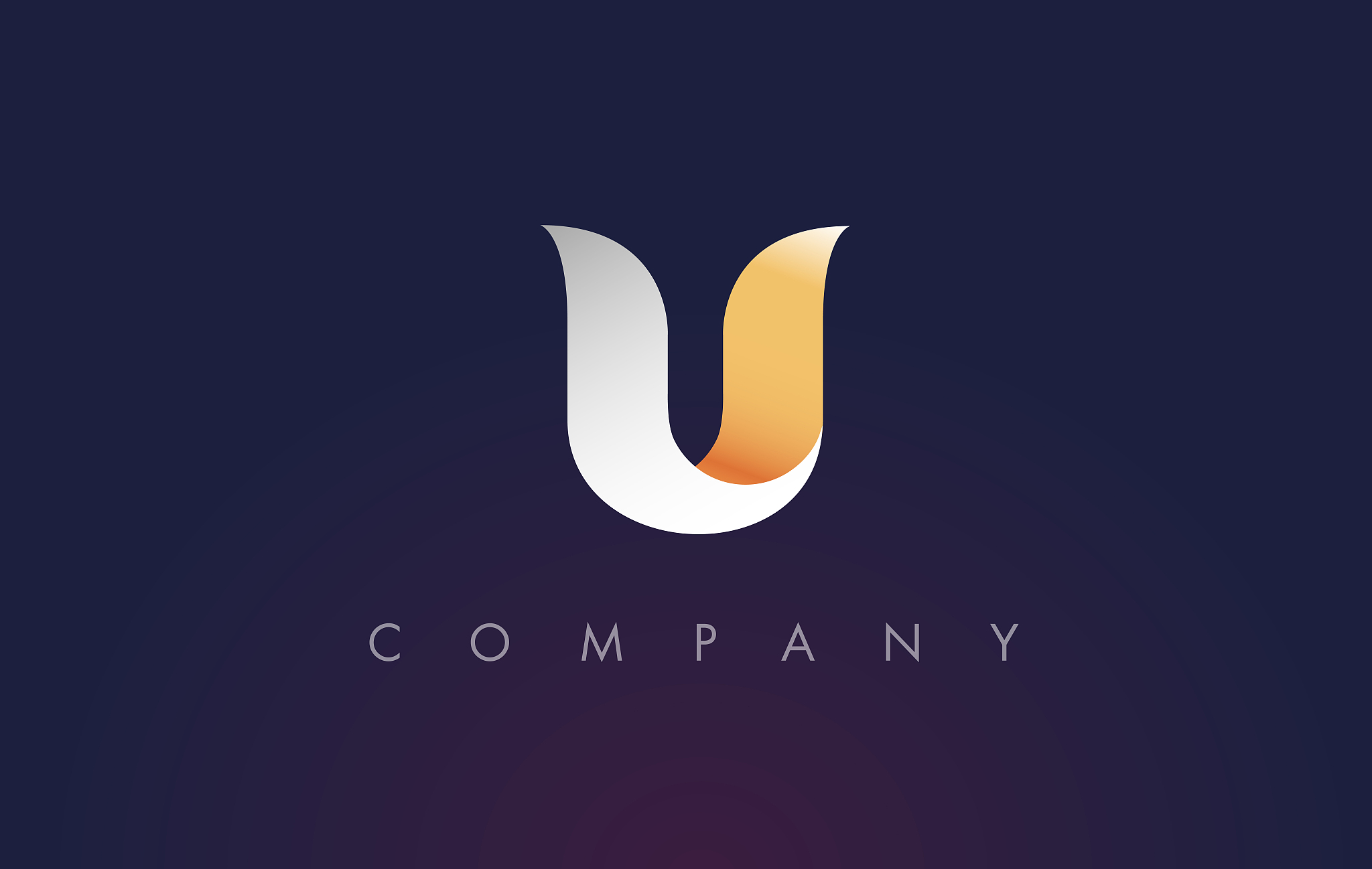 u logou letter icon design