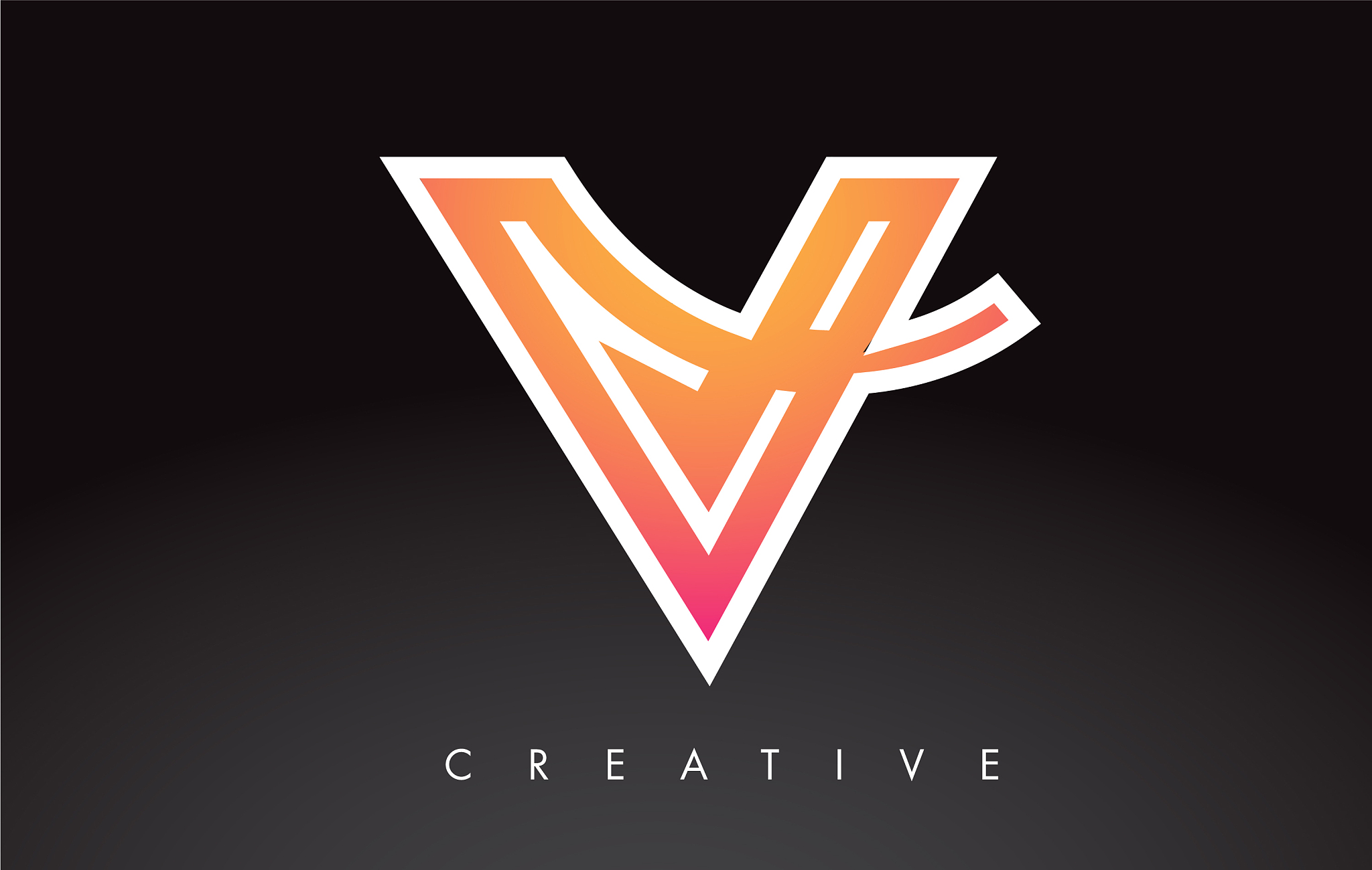 v letter design logo letter v icon logo with