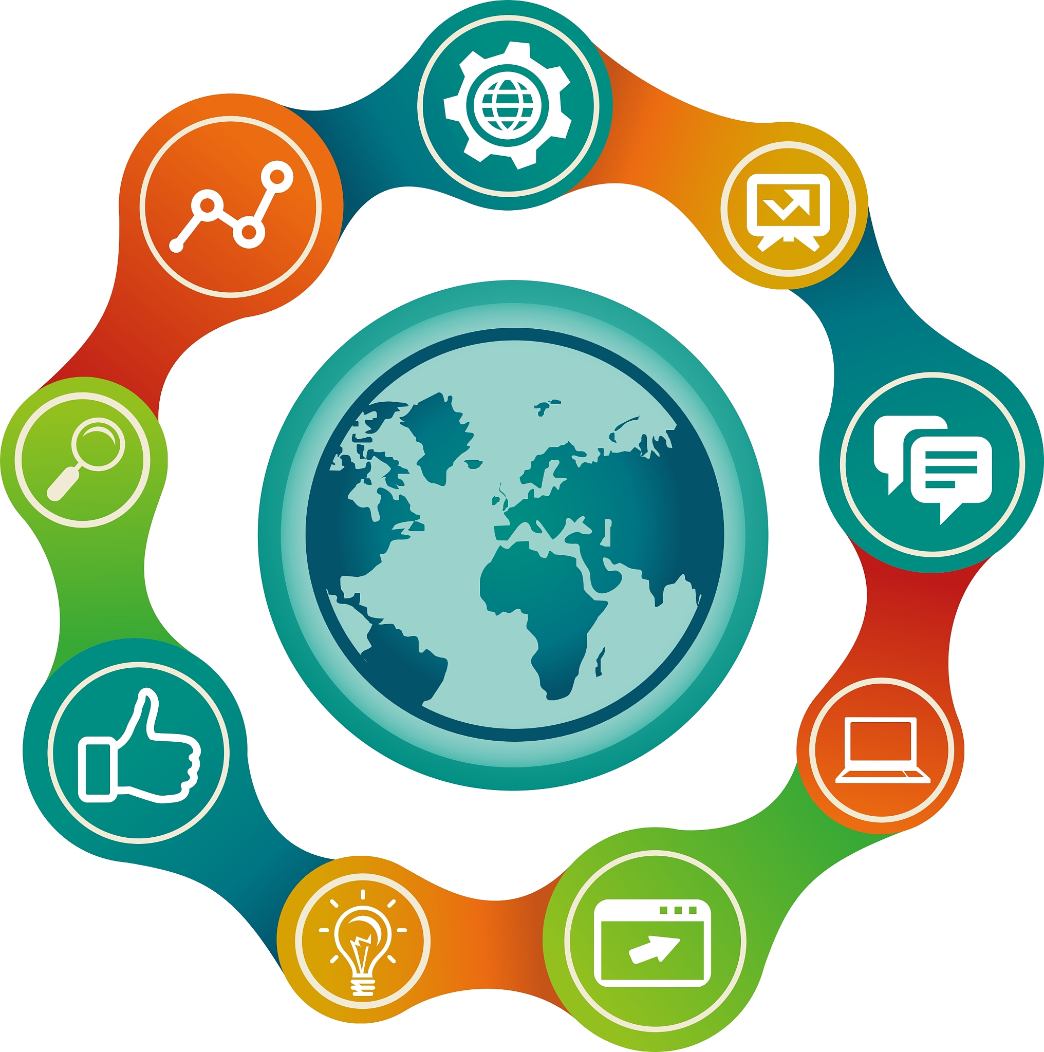 internet concept with globe