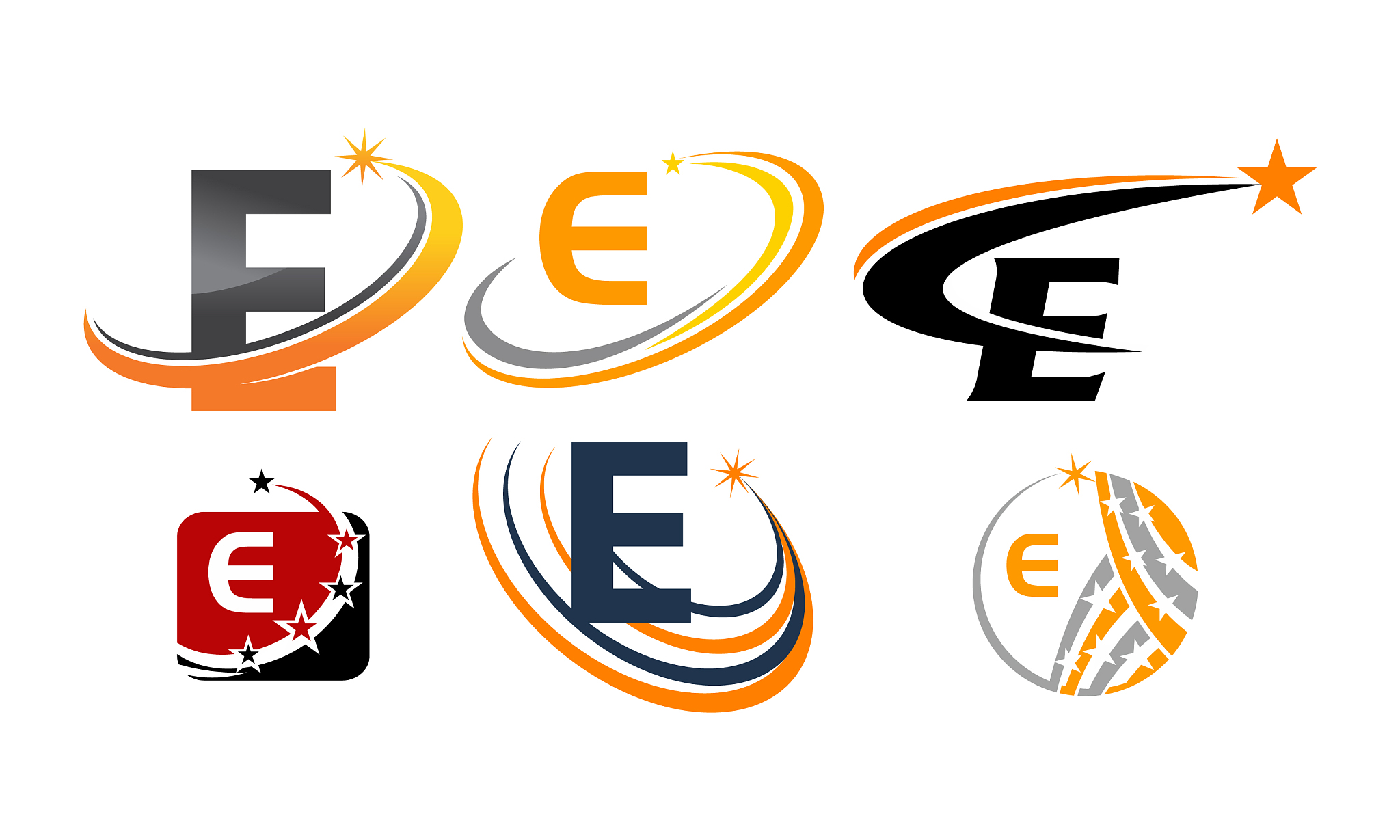 logotype e modern template set