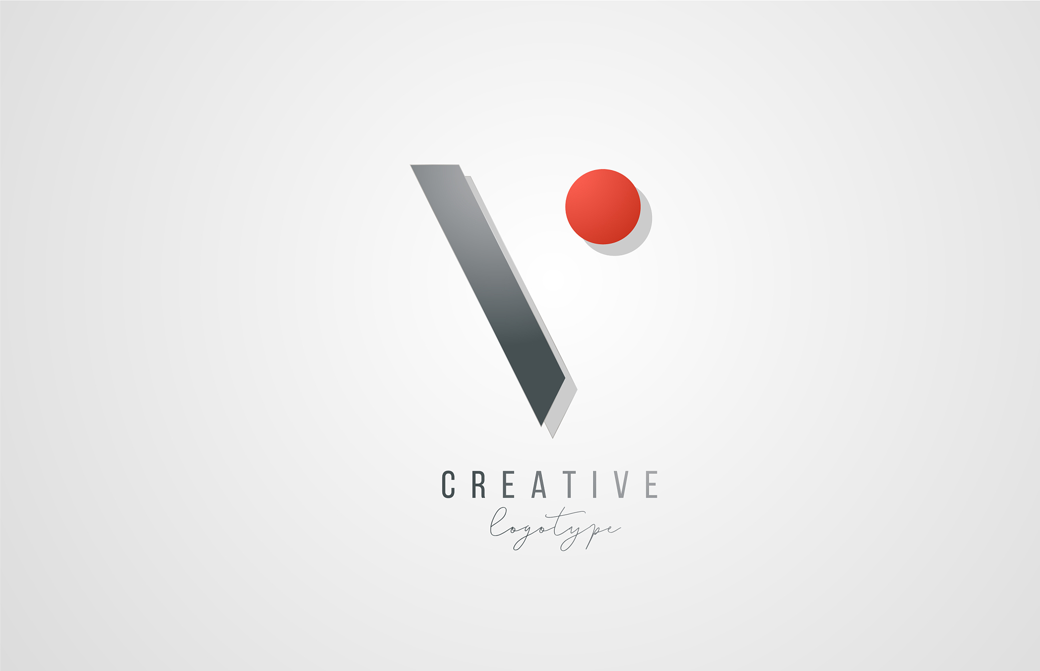 letter v logo alphabet icon design template