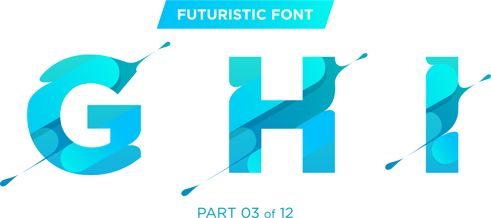 modern futuristic typeface design perfect