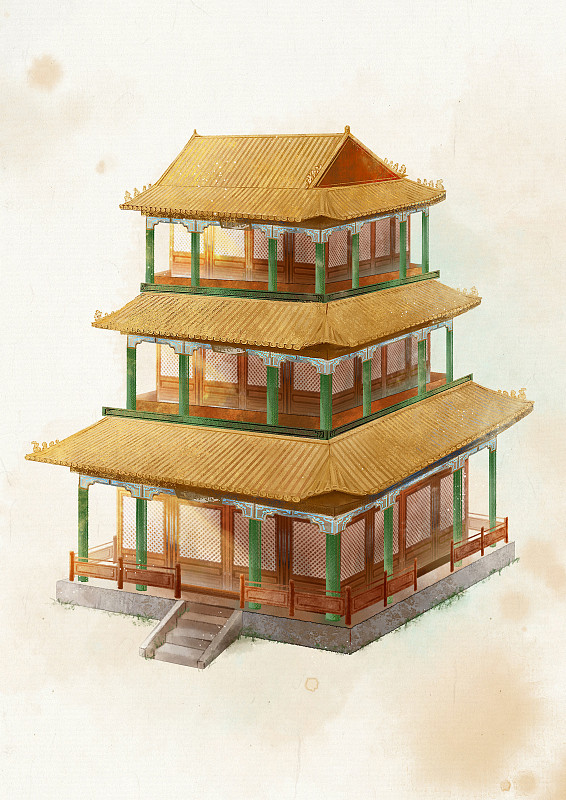 该男性工程师的照片作为脸部参考相似度需要达到80。 2 请在画面中体现出这座古老庙宇的气势磅礴青砖白瓦、雕梁画栋的建筑特色。 3 请注意描绘庙宇内部的细节如那盏巨大的灯笼和青铜器上的精美花纹和神兽图案。 4 请在人物头部的饰物中体现出科技感与古朴的背景产生反差效果。 5 请使用3D效果来增强画面的立体感同时将背景稍微虚化突出人物的视觉中心。 6 最后画面大小需要为1920×1080使用慢速免费的模