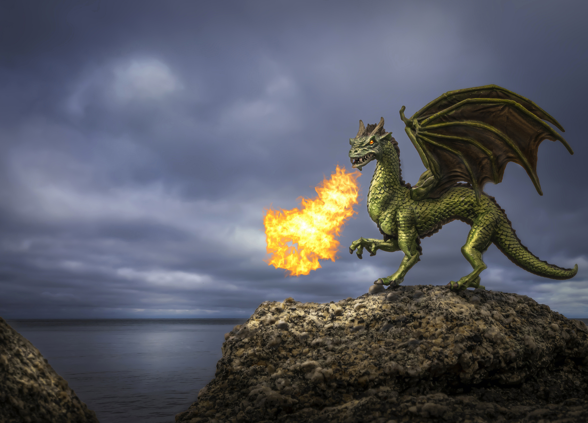 fiery dragon