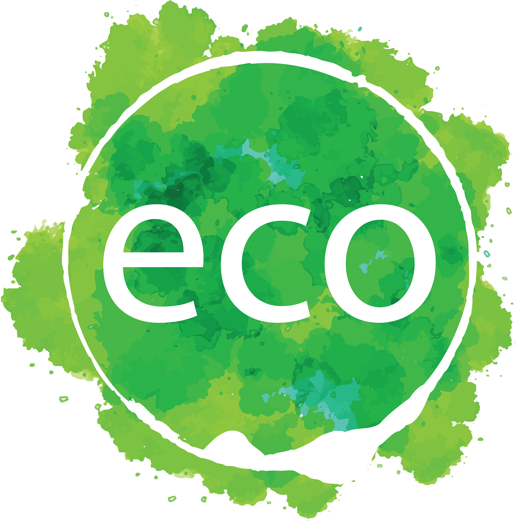 abstract eco sign of the icon