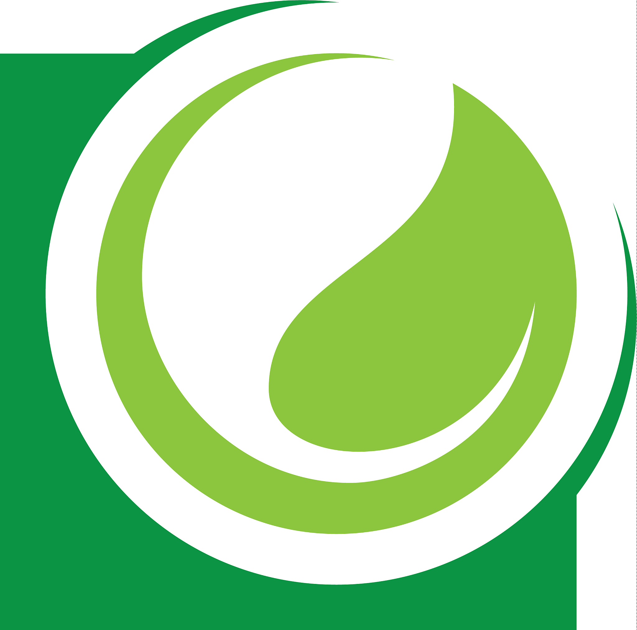 abstract circle leaf logo image