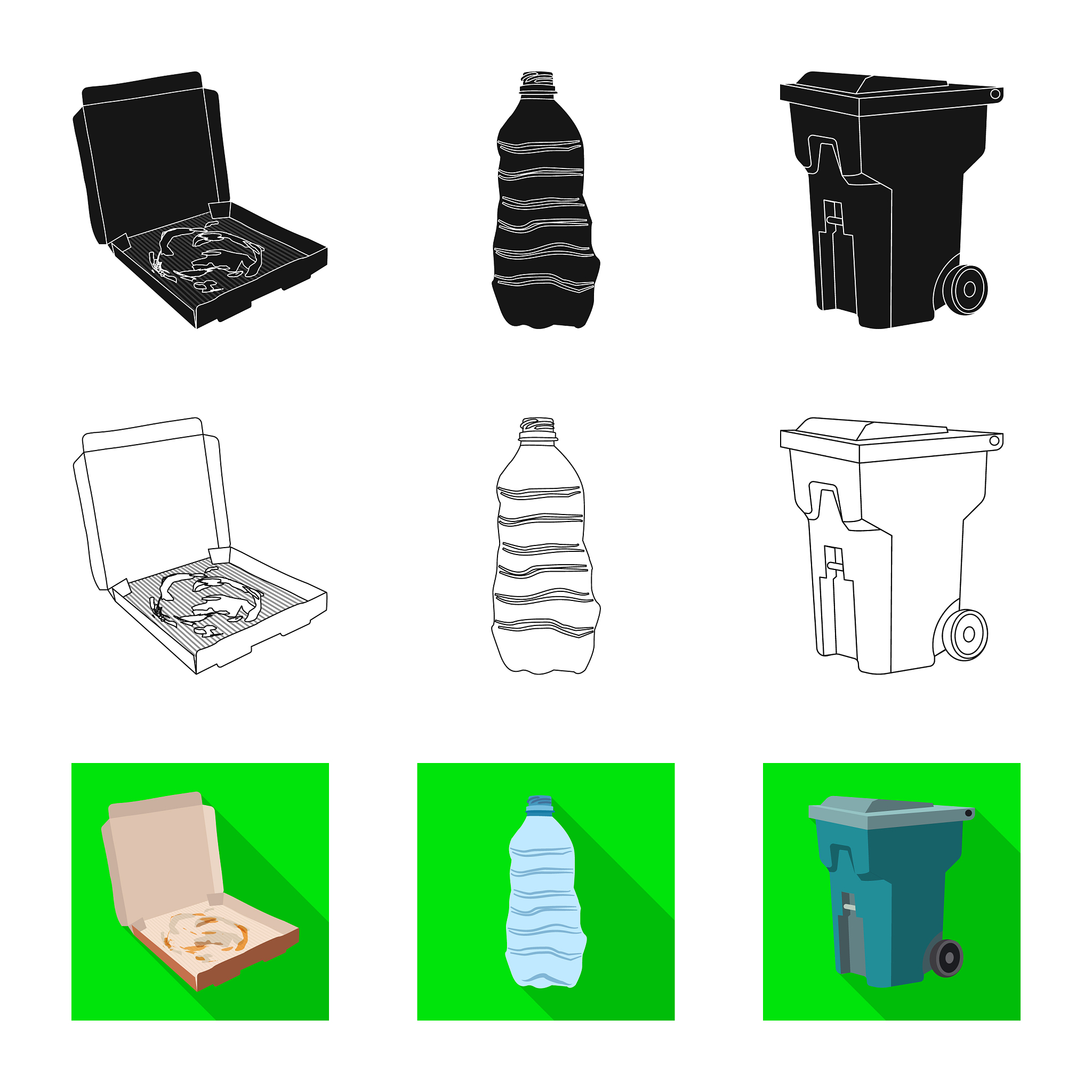 isolated object refuse and junk sign