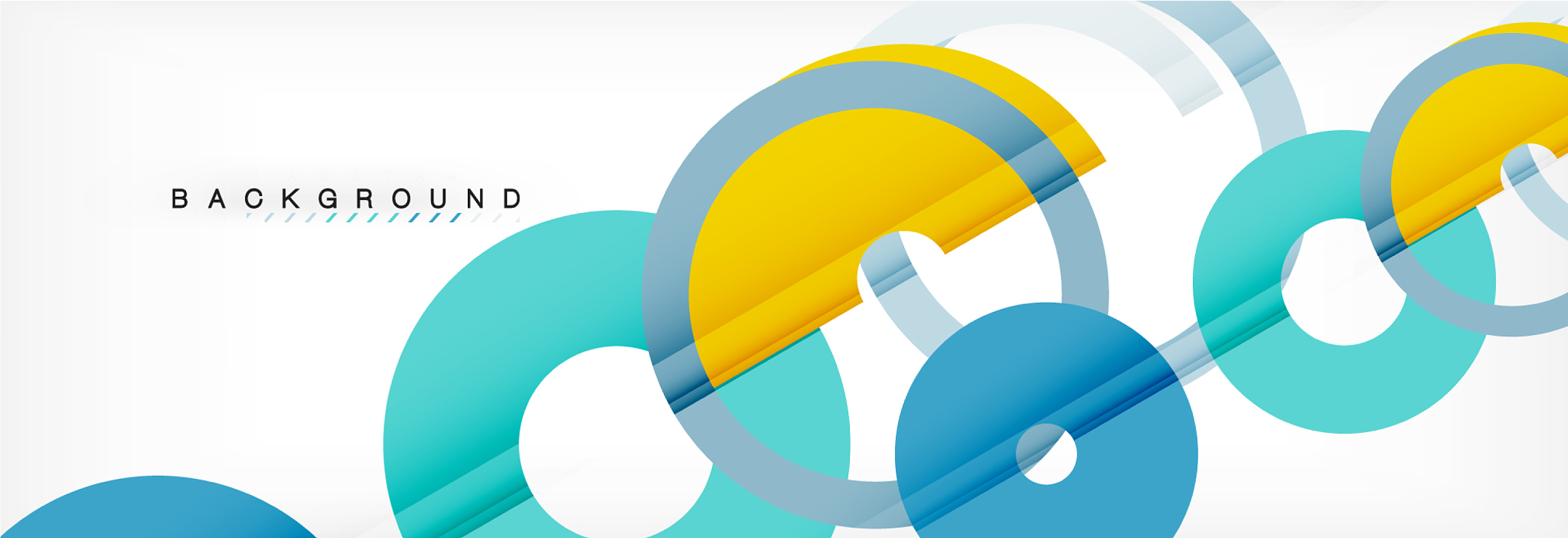 colorful rings on grey background modern