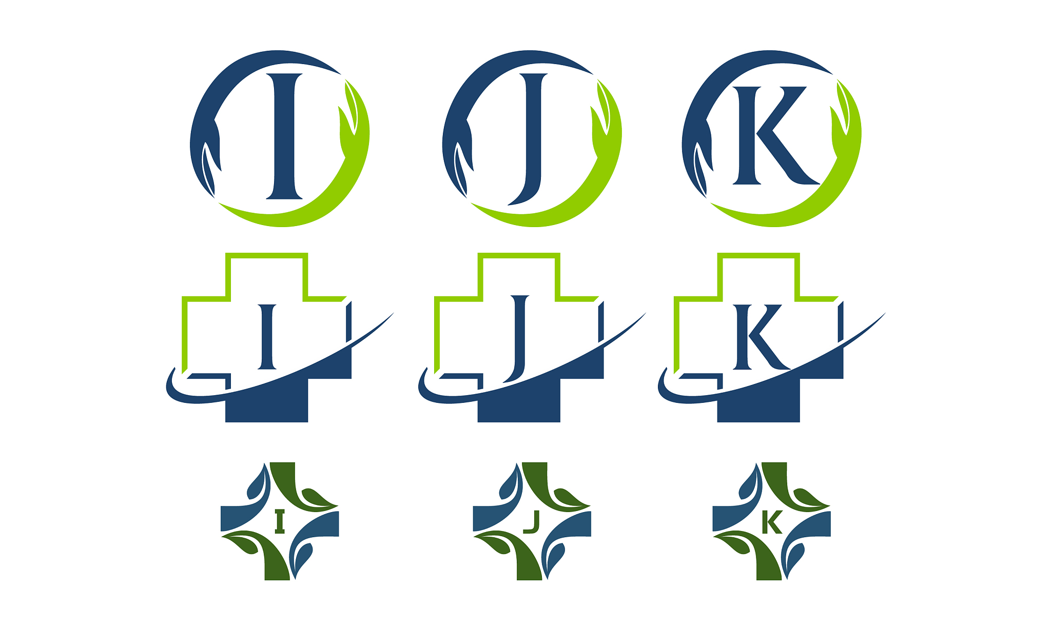 medical herbal template set
