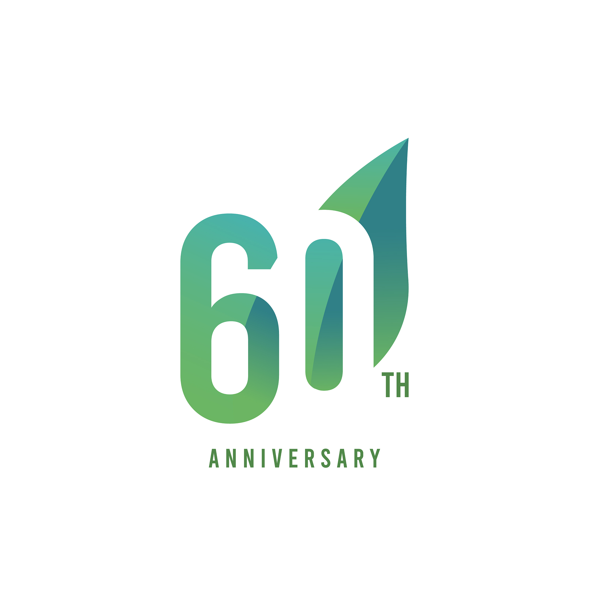 60 th anniversary logo template design