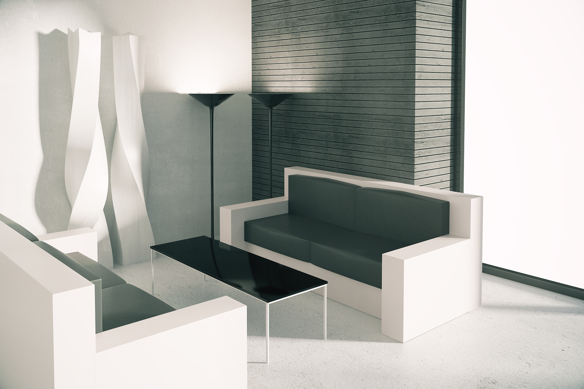 office waiting area with sofas