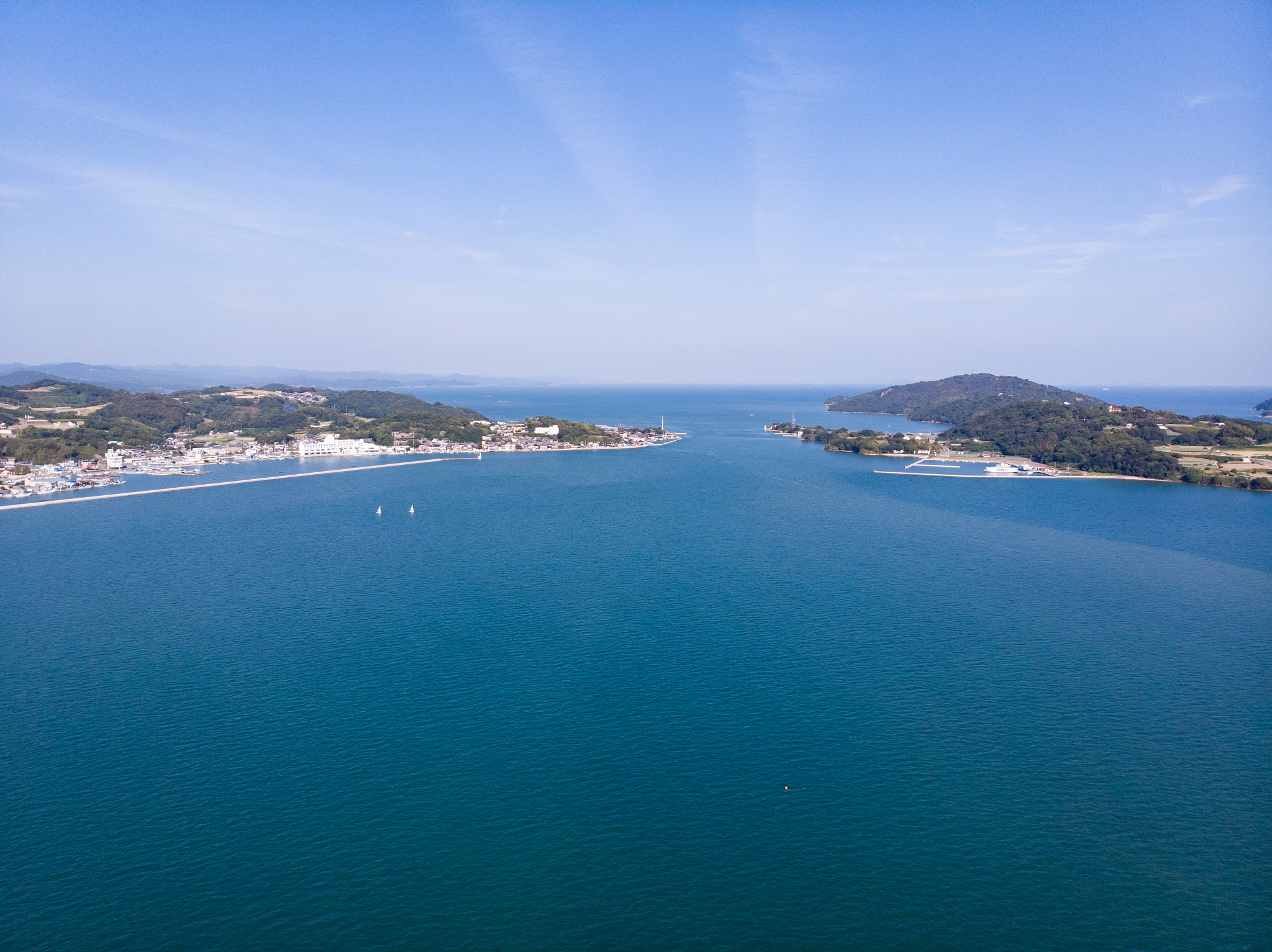 beautiful islands in the seto inland sea, ushimado town, setouch