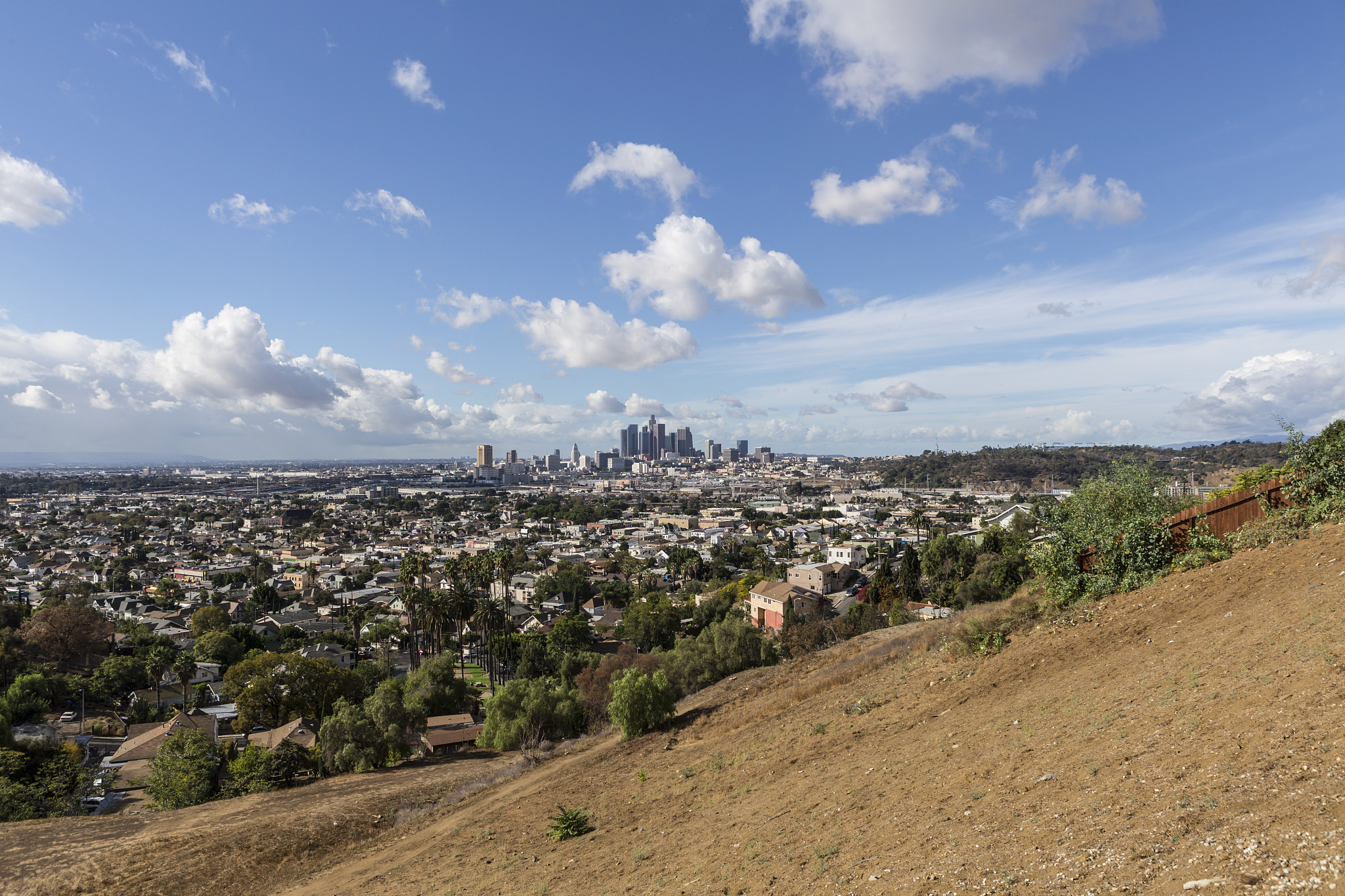 los angeles east side view
