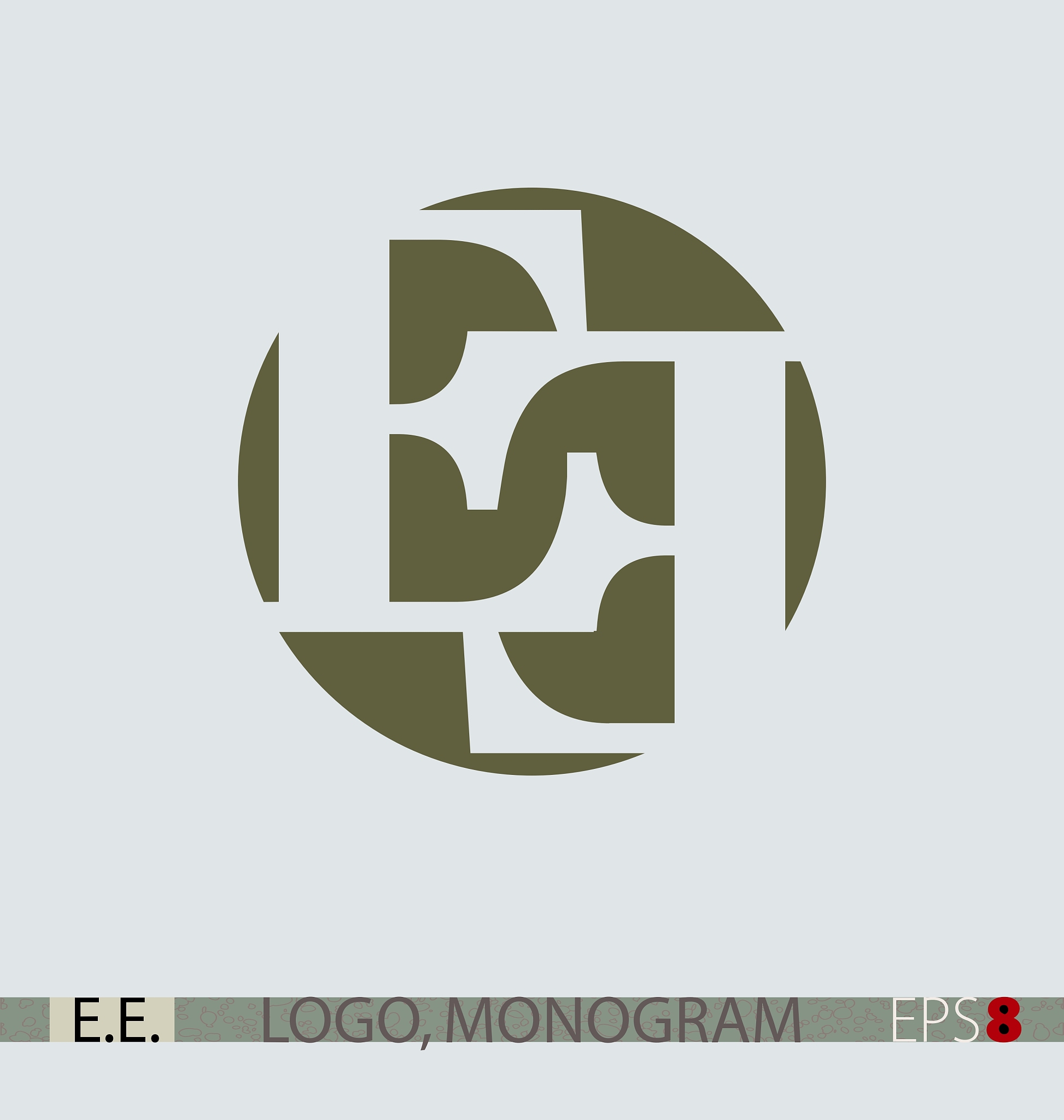 e e monogram logo