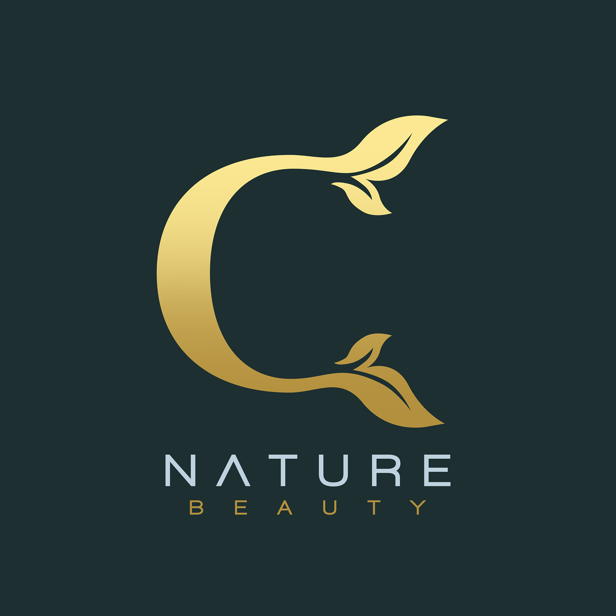 letter c luxury letter logo design icon