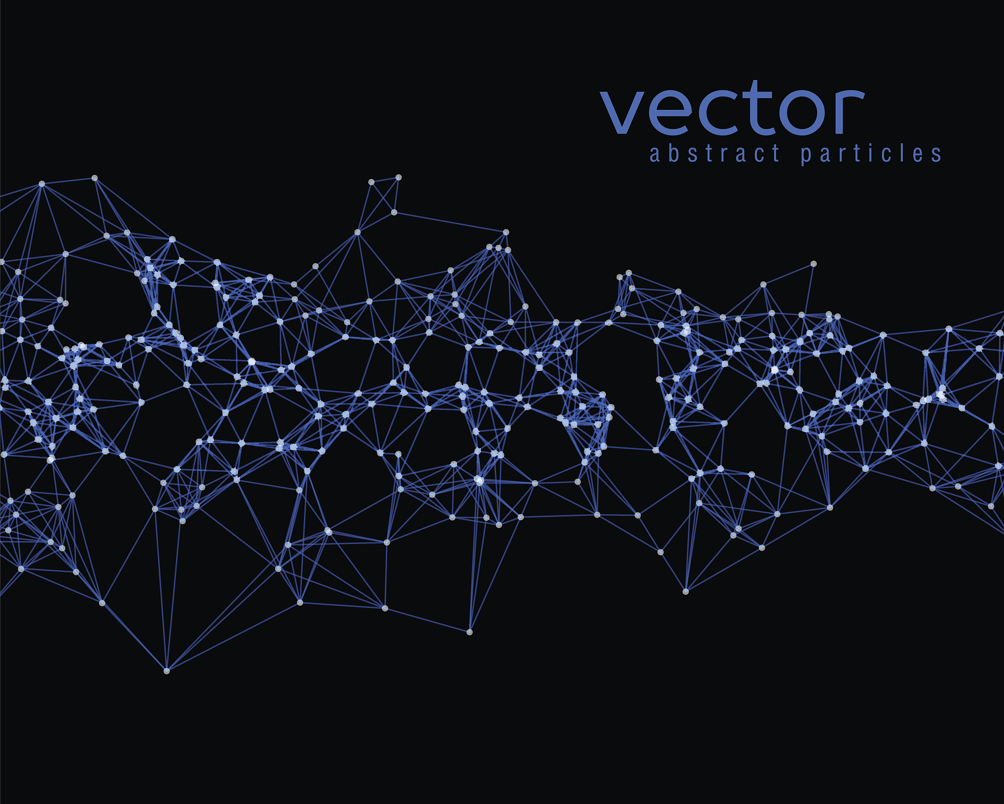 vector abstract particles