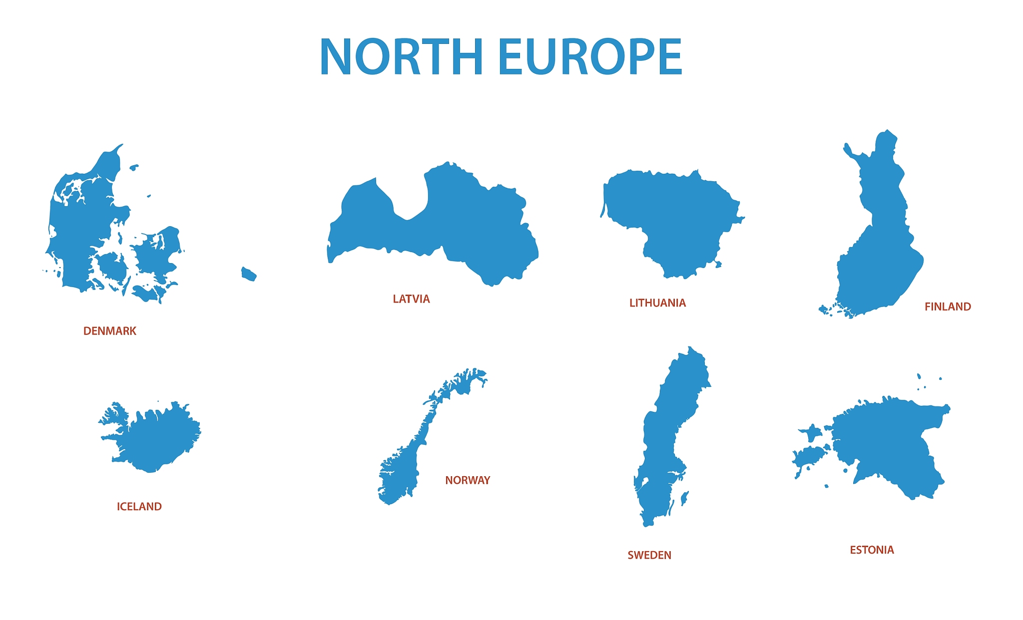 north europe - maps of territories