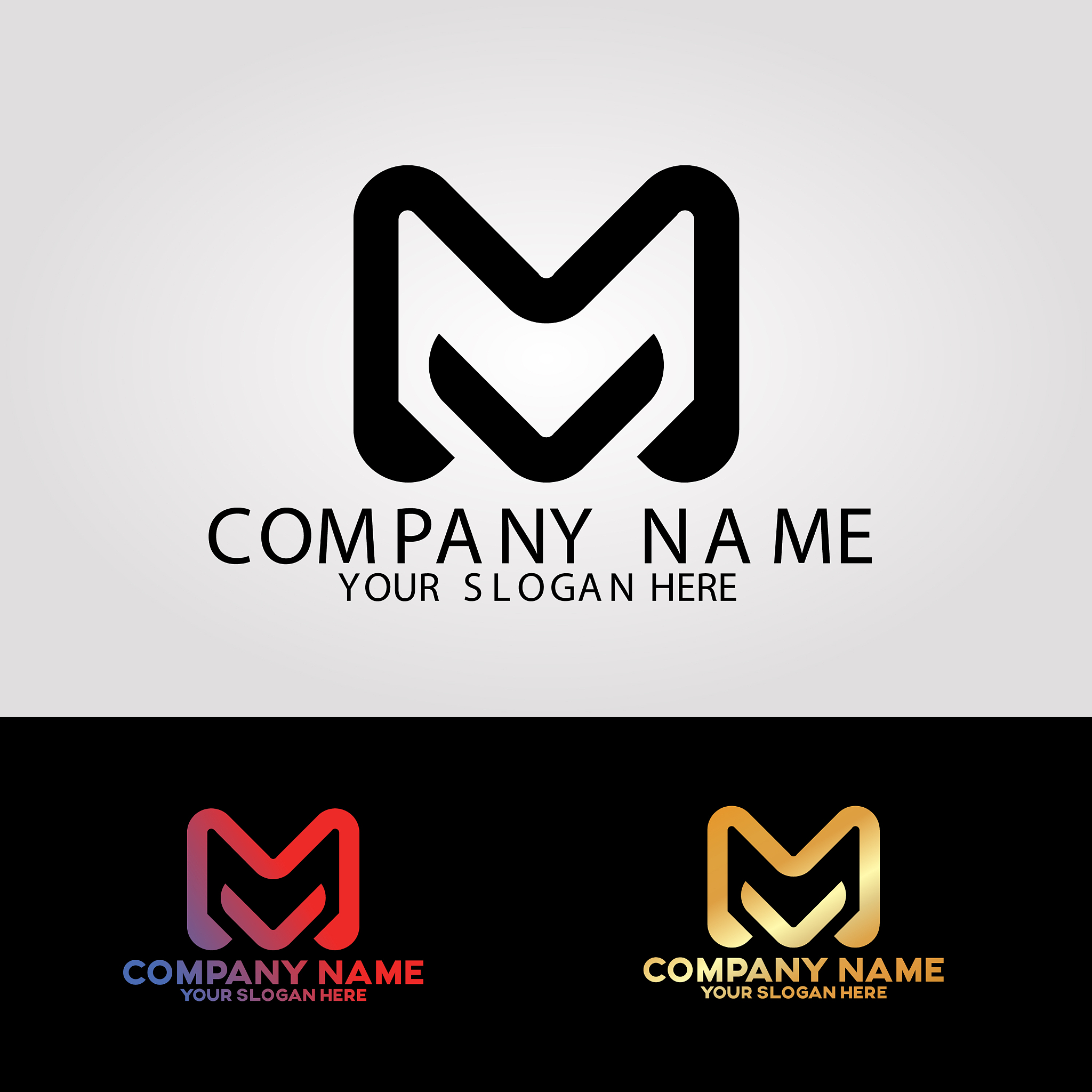 logo letter l m