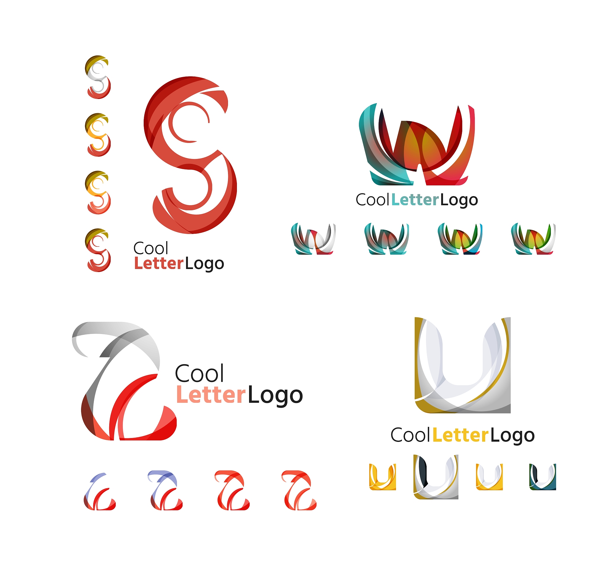 letter business emblem collection