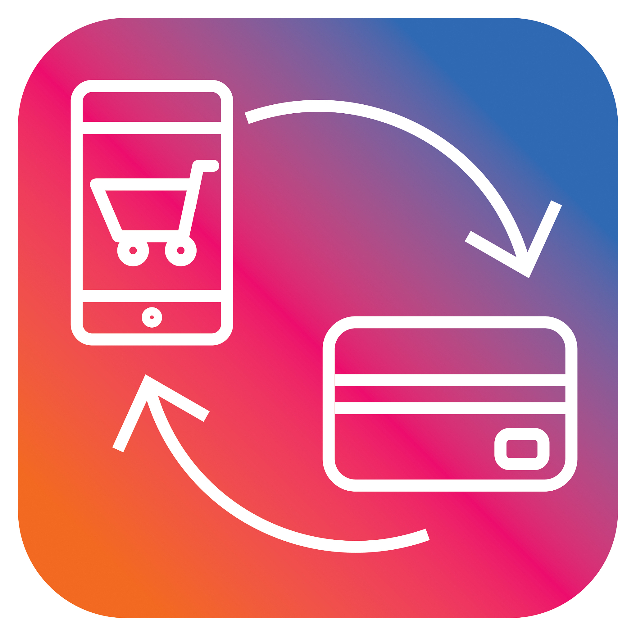 paying online with credit card flat simple outline line art desi