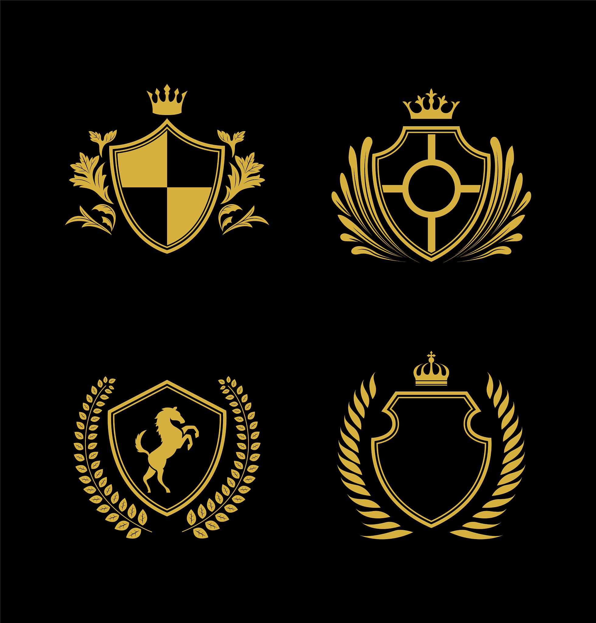 shield logo collection