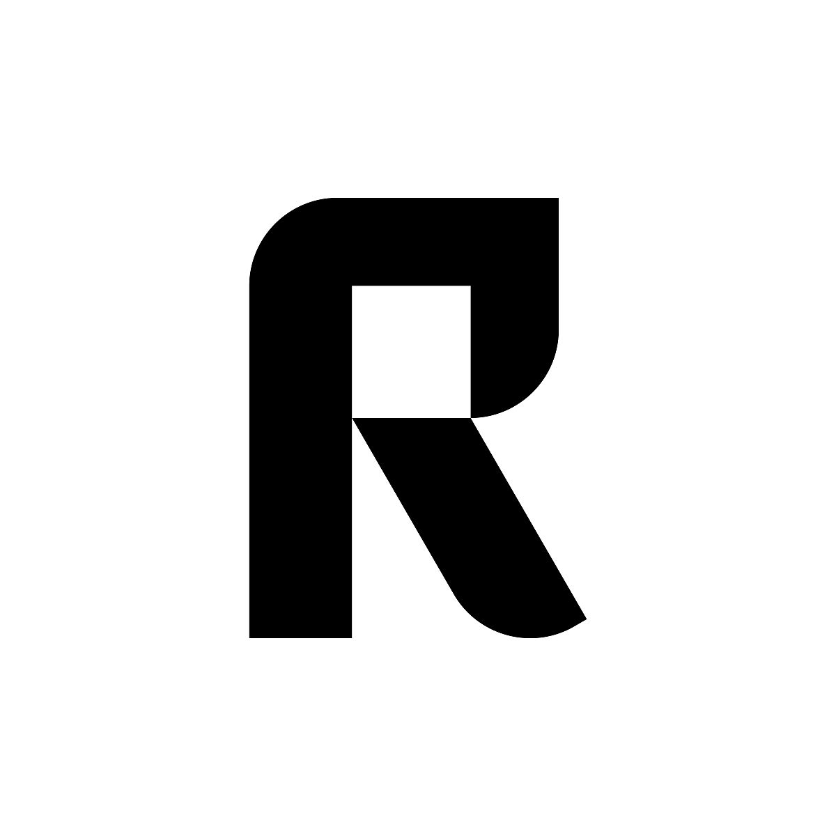 字母<strong>r</strong>标志.图标设计