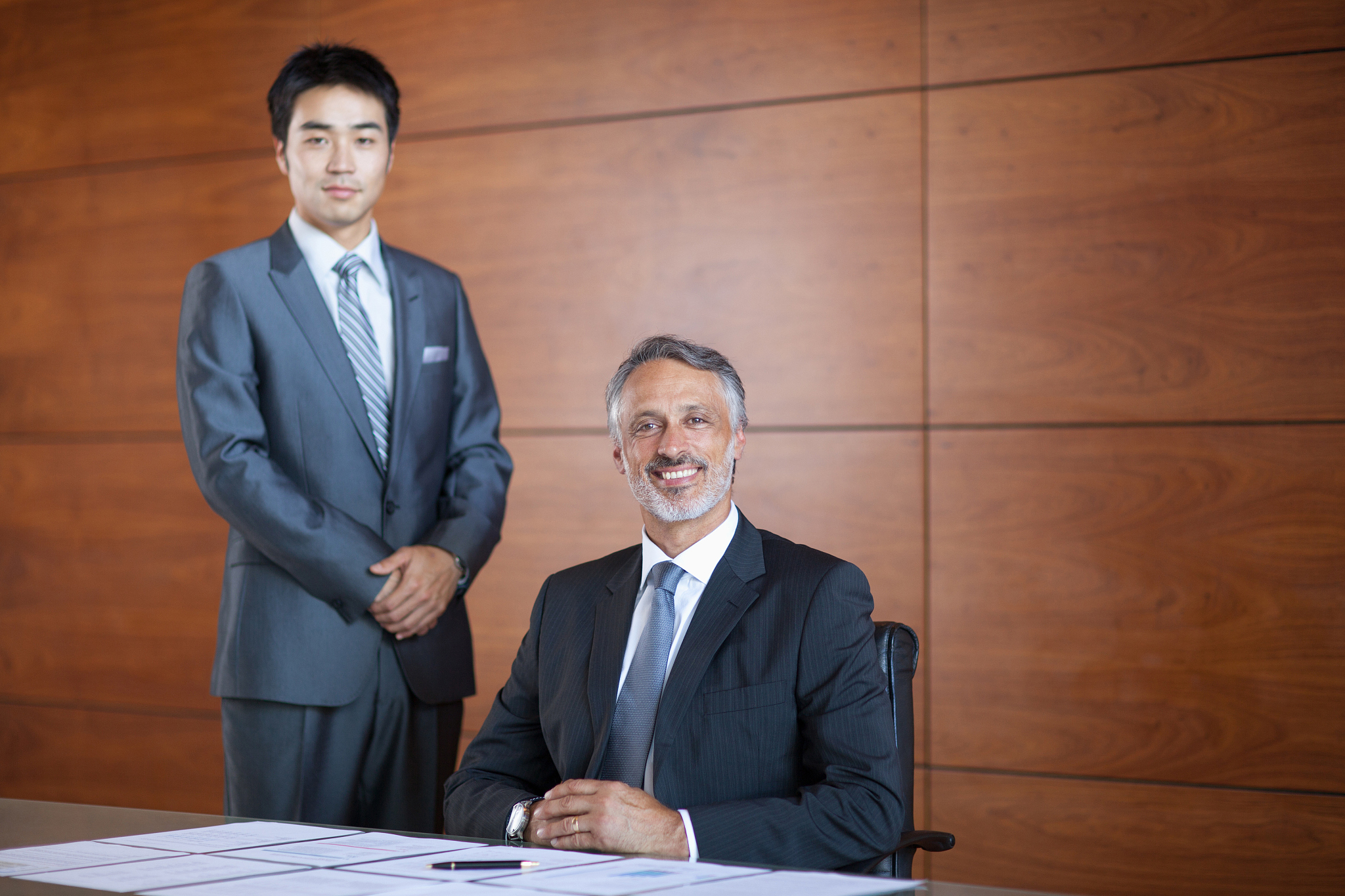 portrait of confident business people in conference room