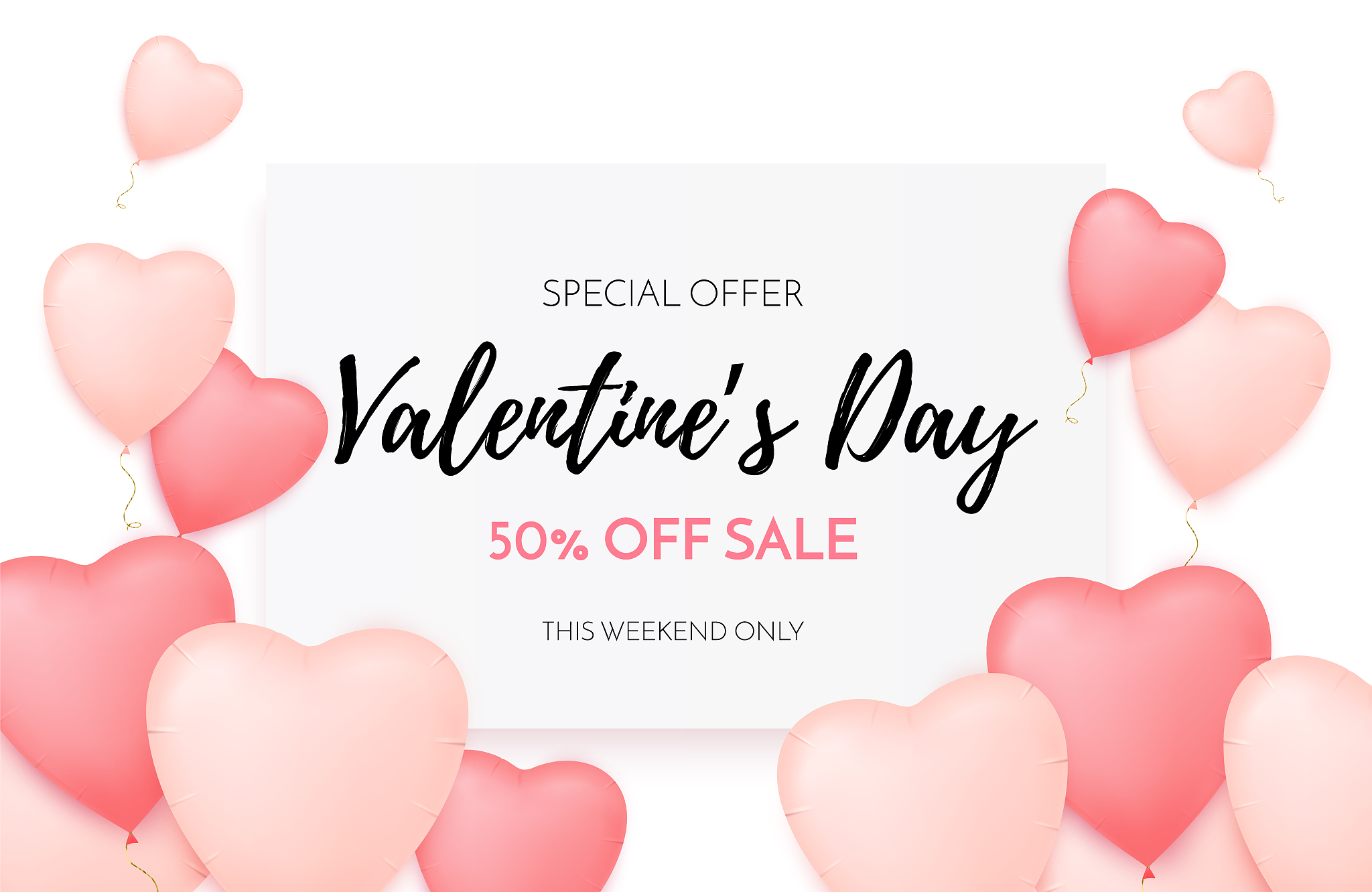 valentines day sale background