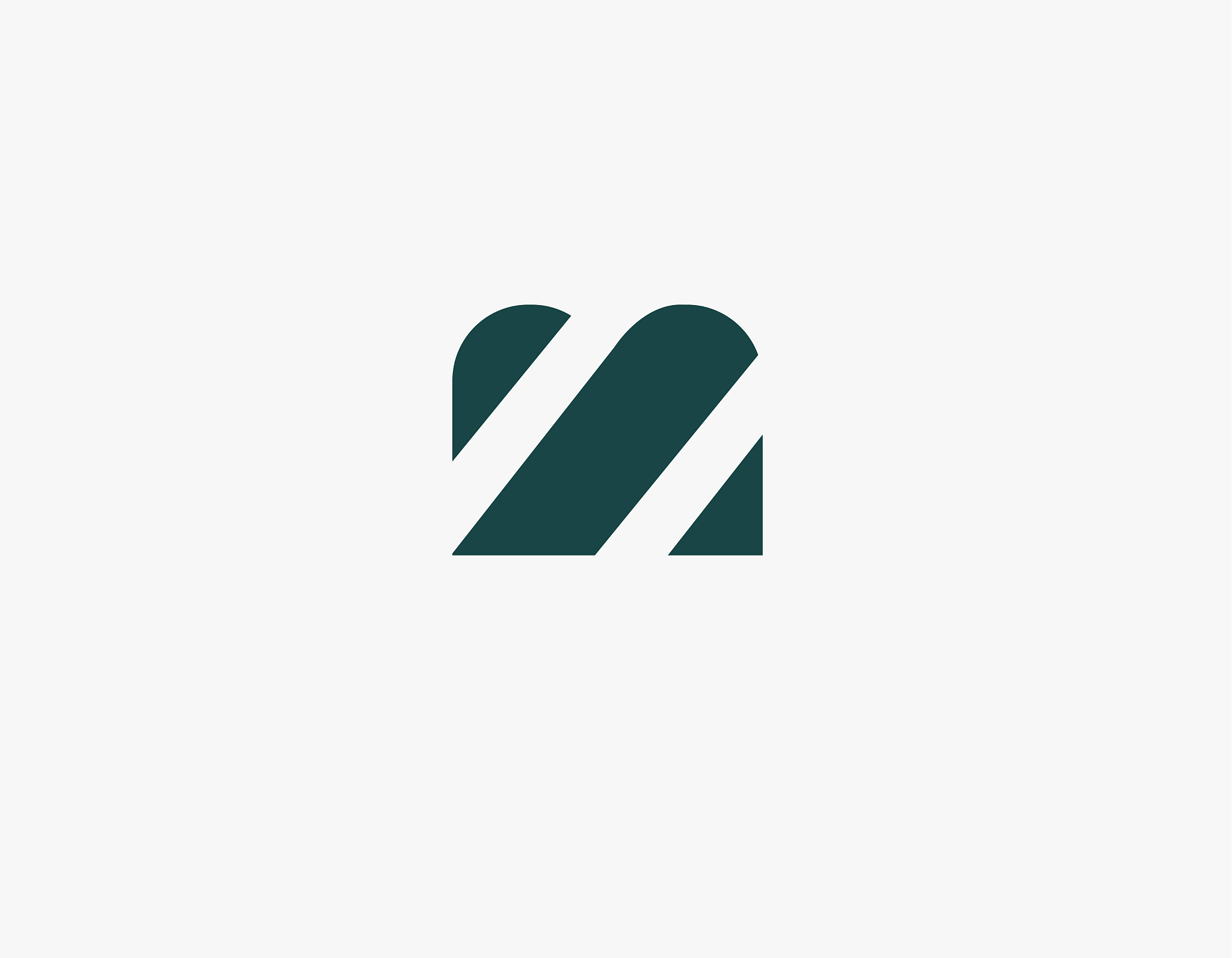 creative logo typography letter m for business