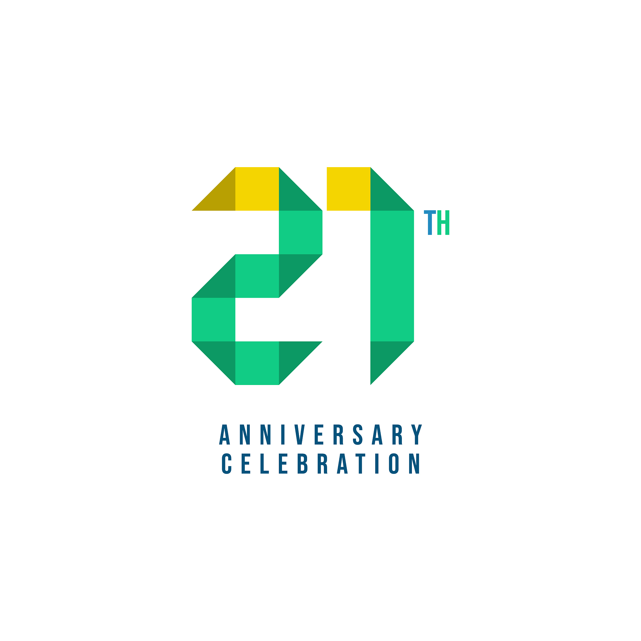21 th anniversary celebration template design