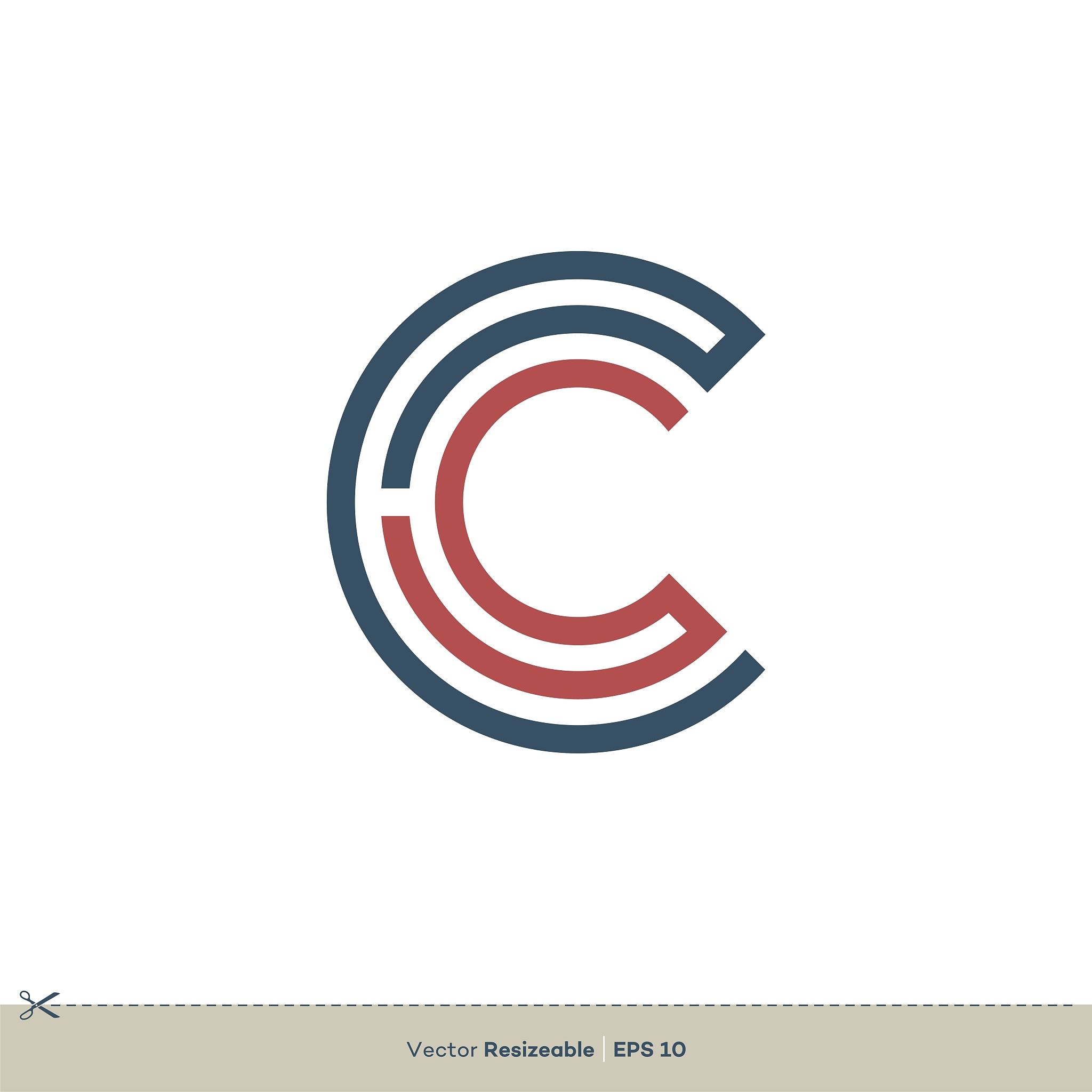 c letter vector logo template illustration design. vector eps 10