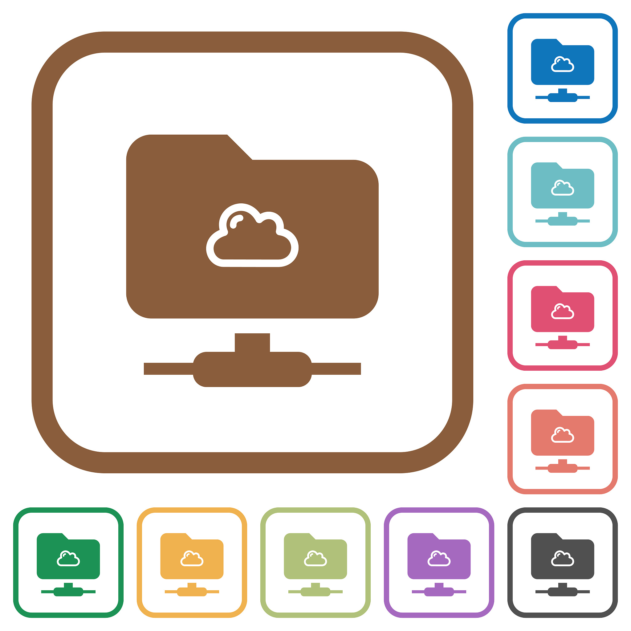 cloud ftp simple icons