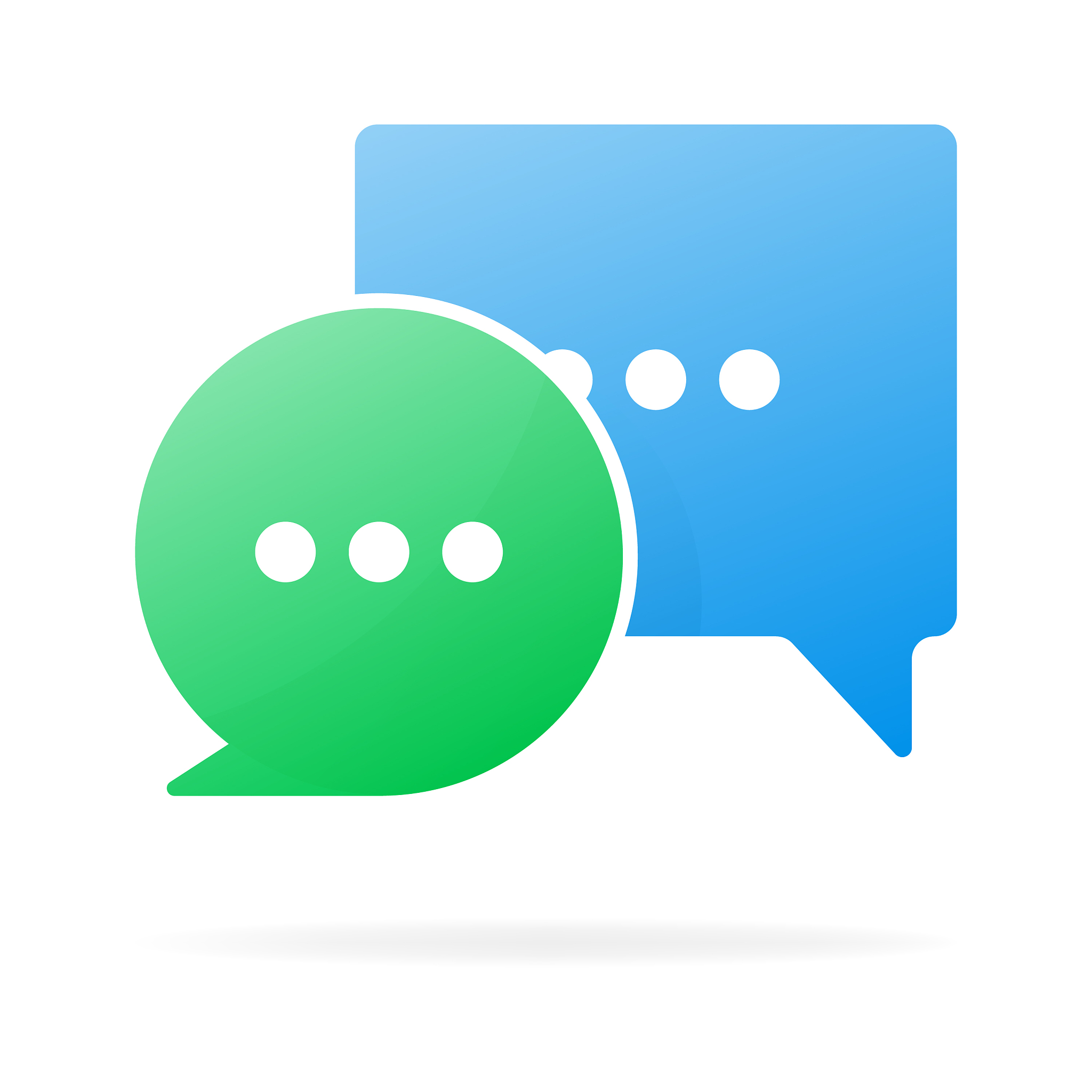 chat message icon isolated over white background