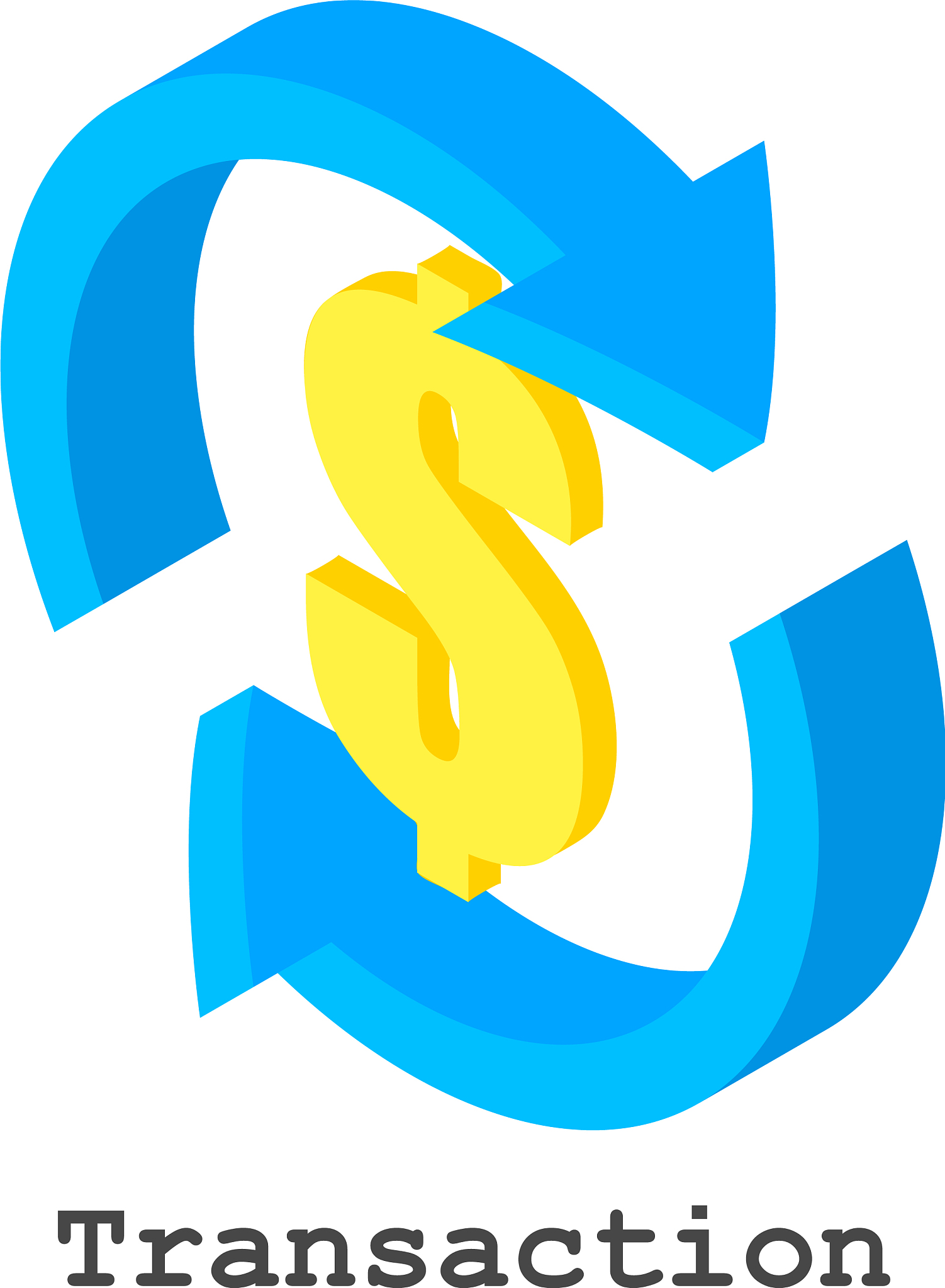 transaction icon isometric style
