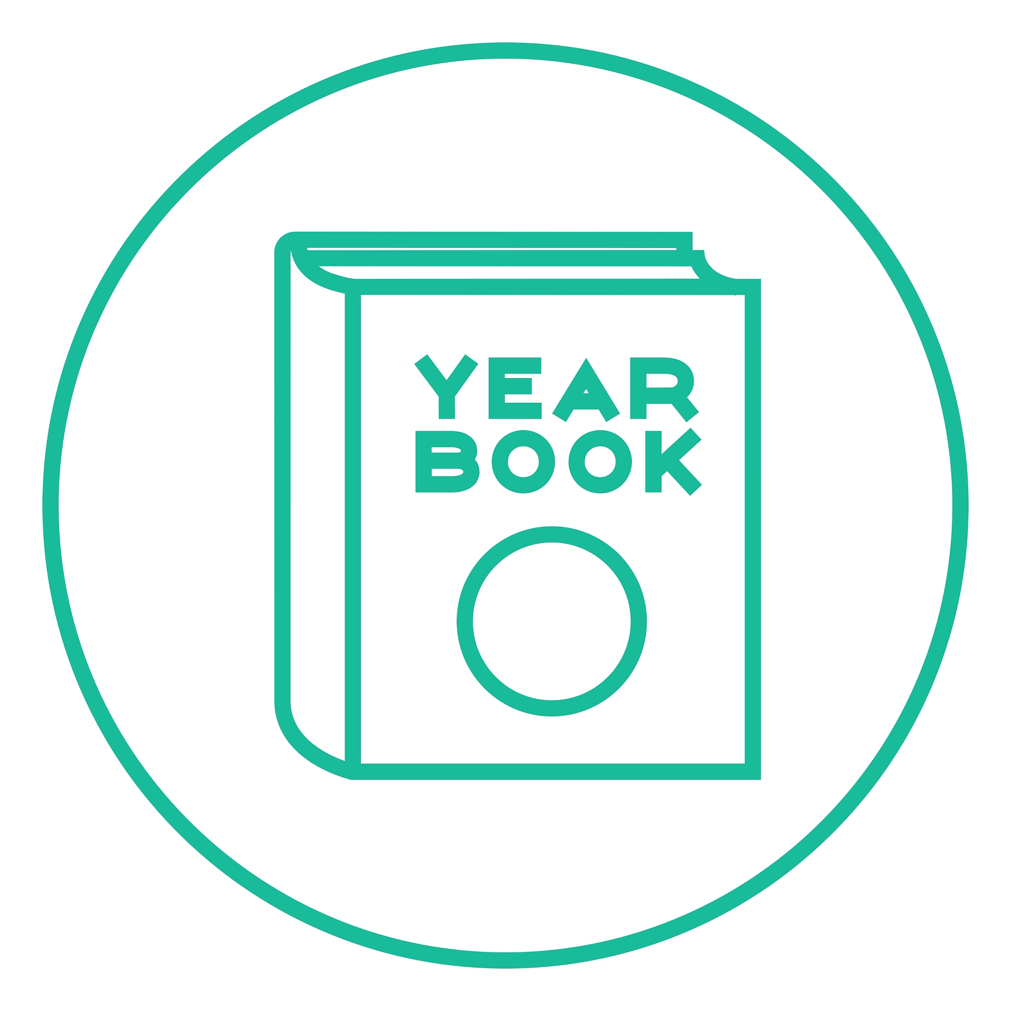 yearbook line icon