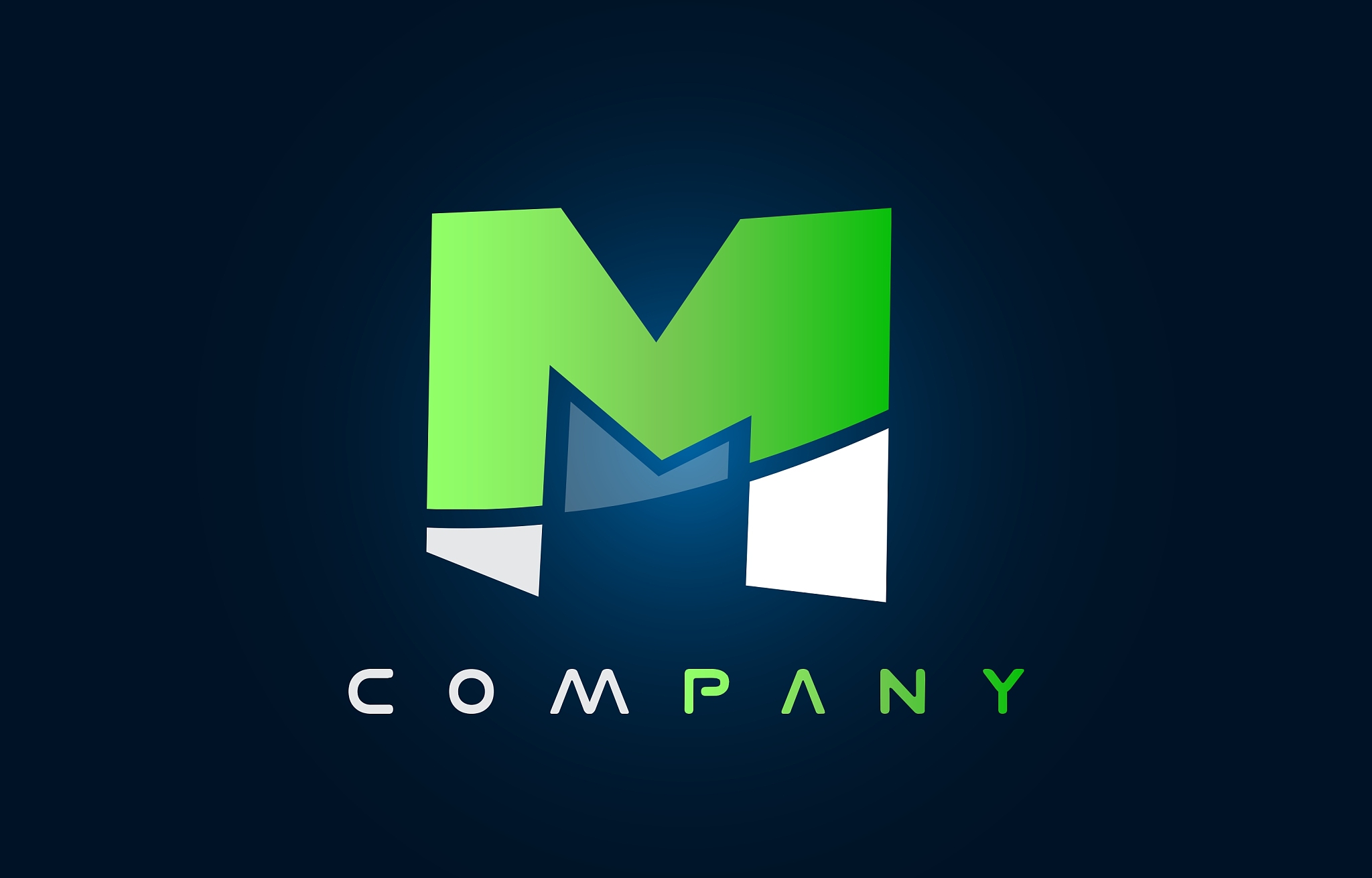 alphabet letter m logo icon design