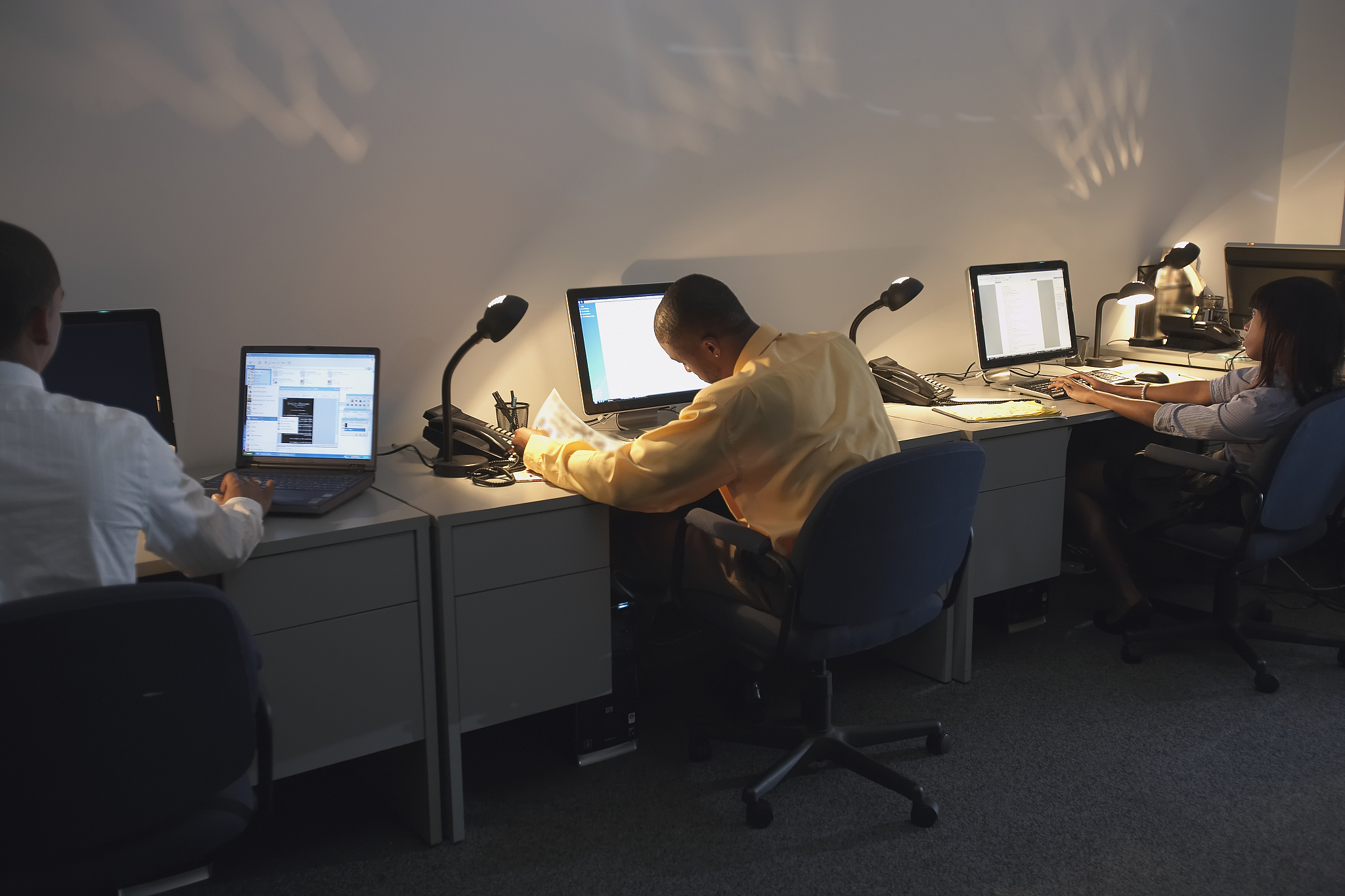 office workers in office