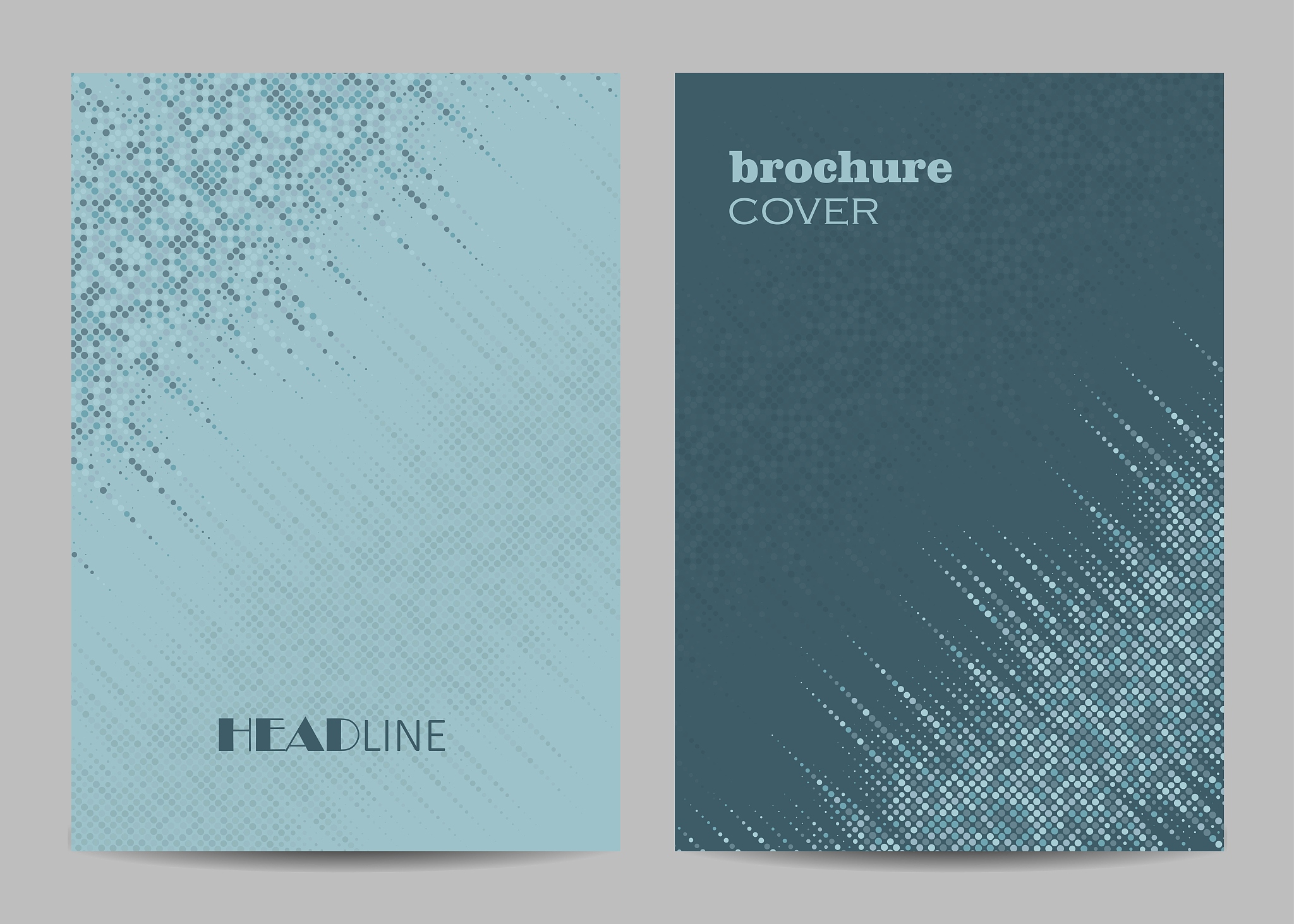 vector templates for brochure cover in a4 size.