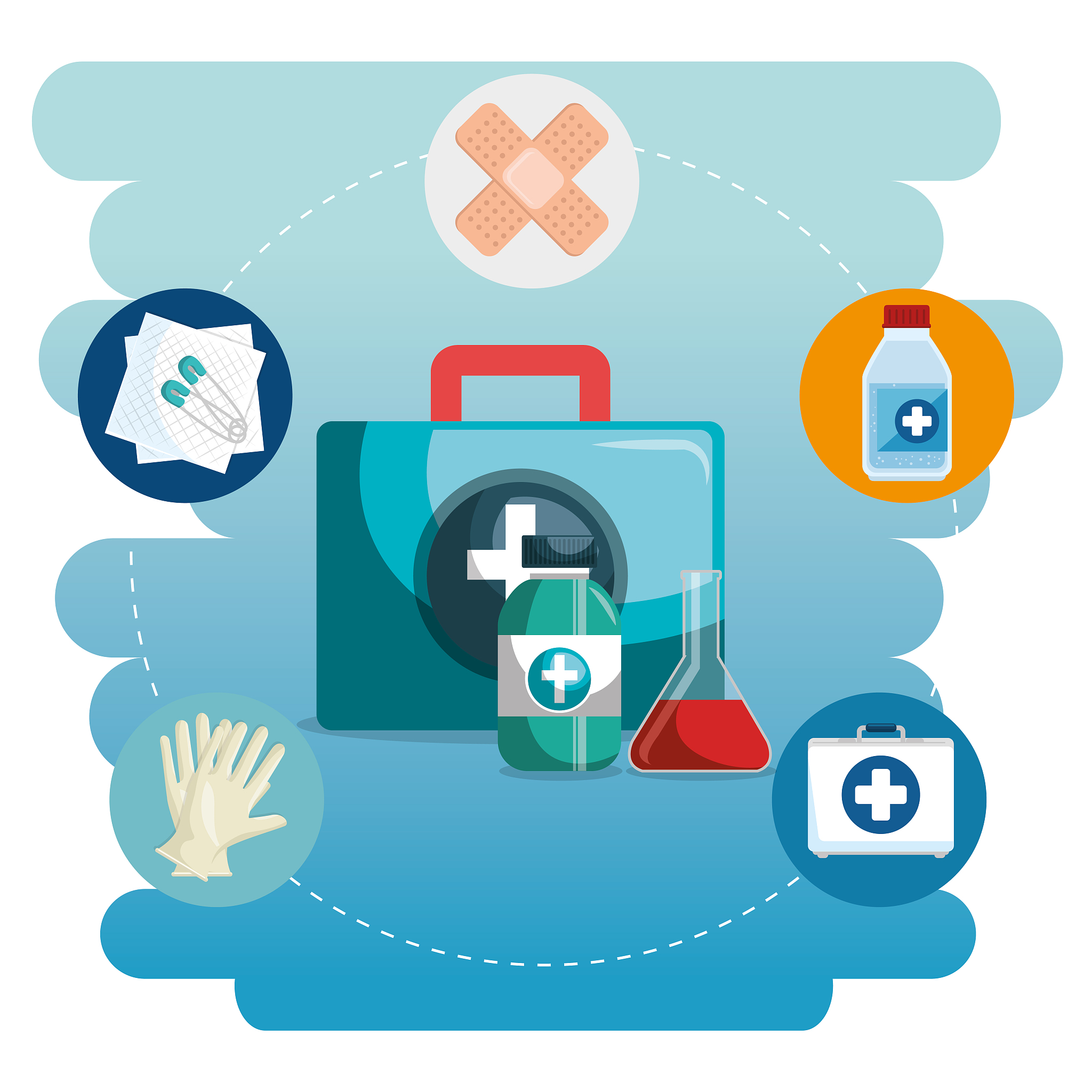 medical service set icons