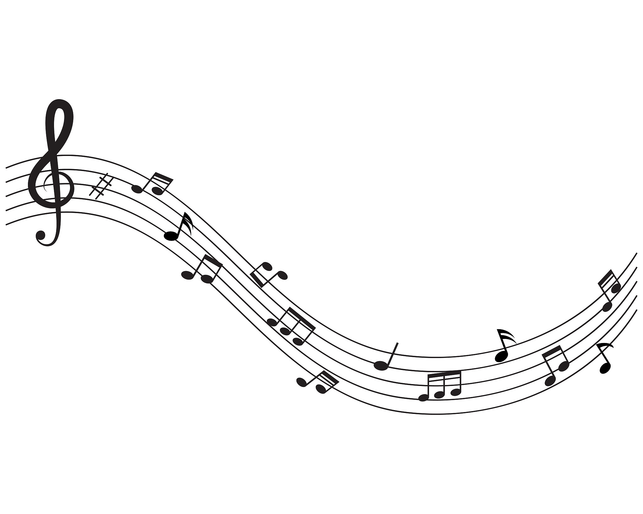 music note vector image