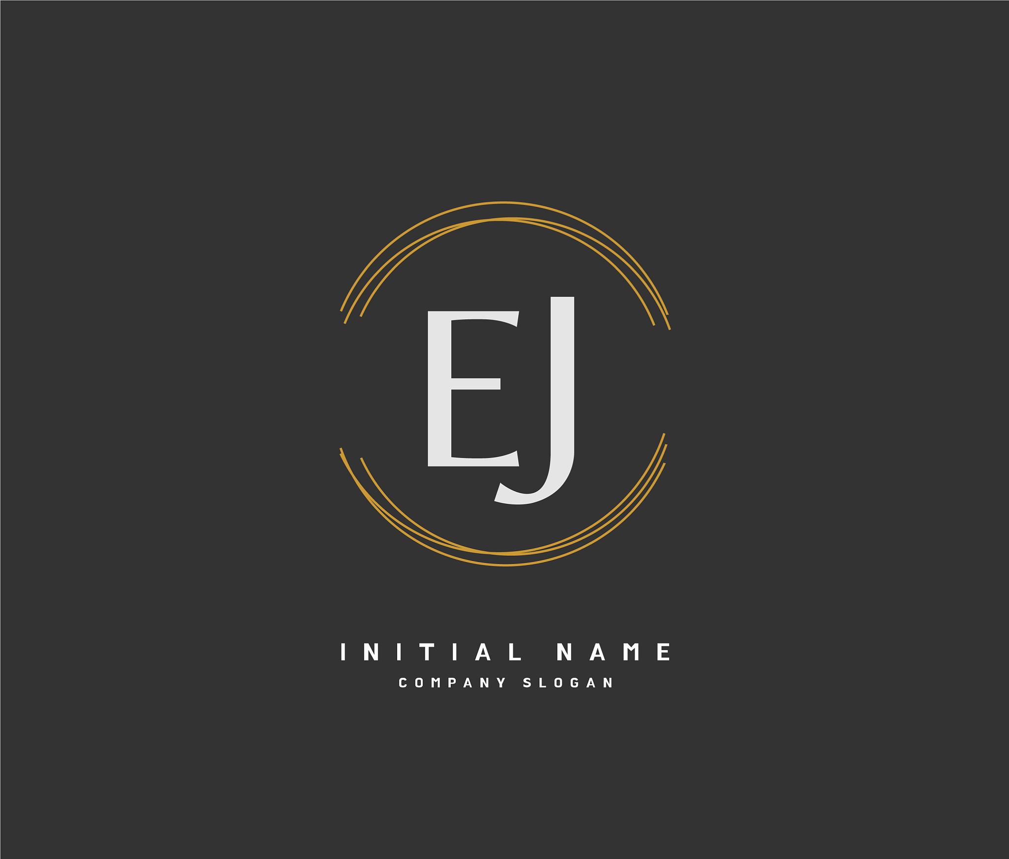 e j ej beauty initial logo handwriting logo of