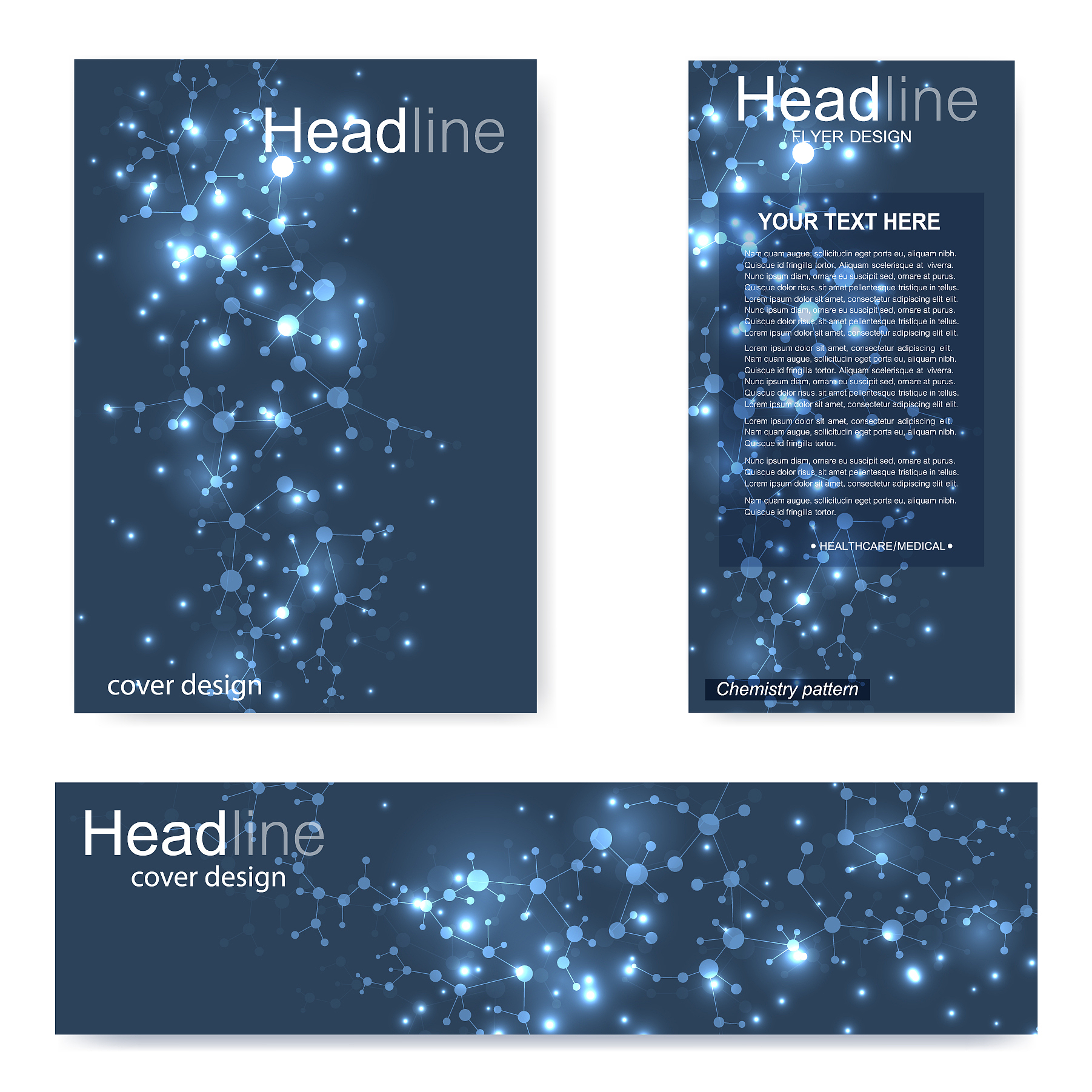 set flyer brochure size a4 templatebanner
